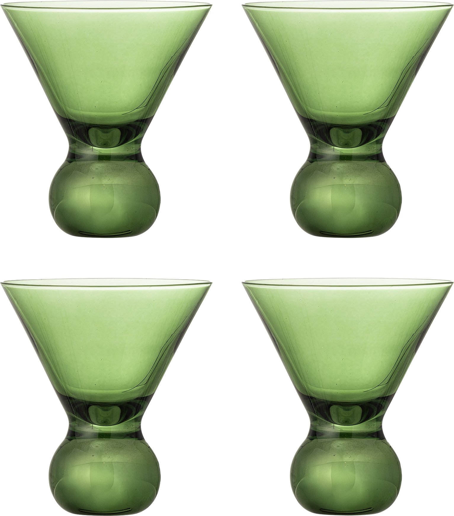 Kieliszki do koktajli Corliss 165 ml zielone 4 szt.
