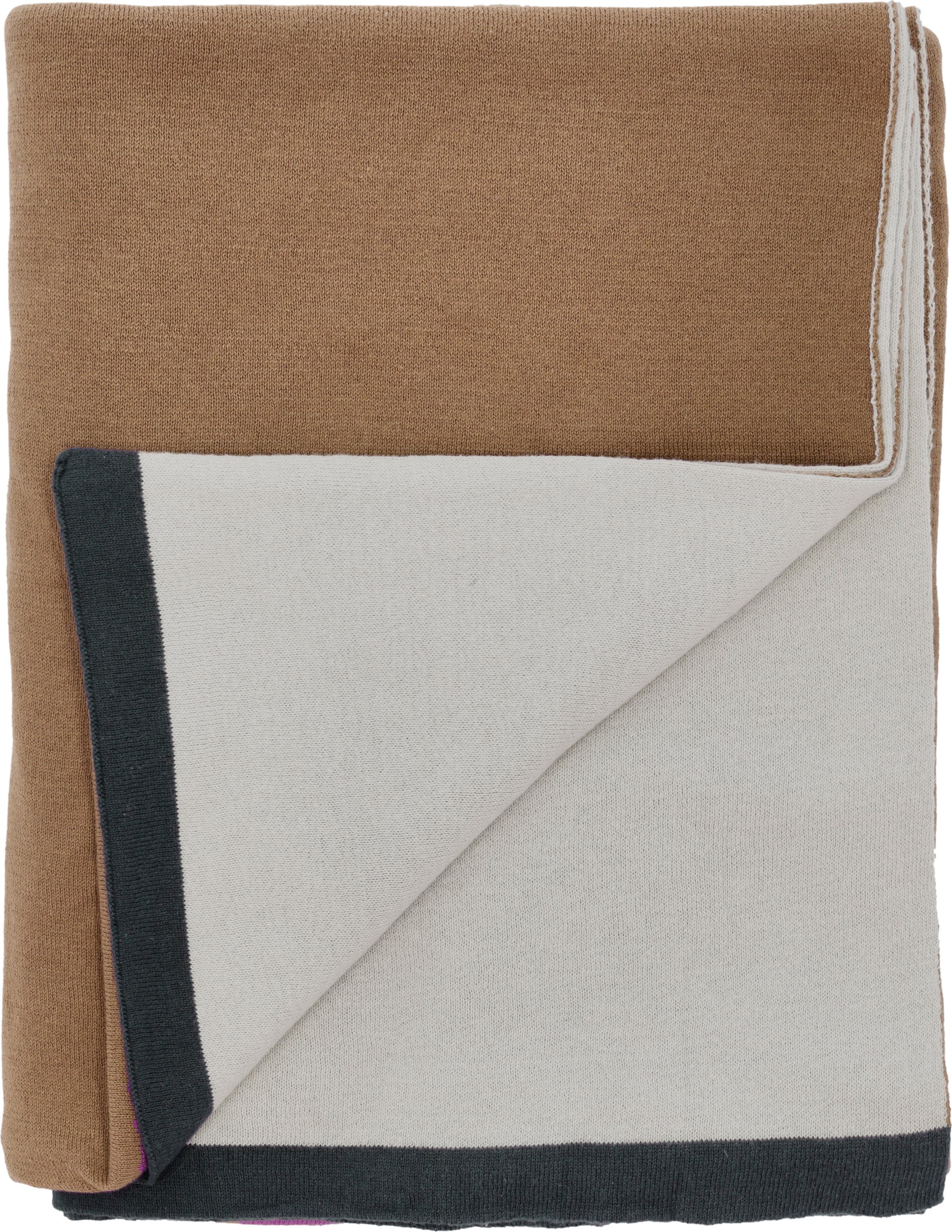 Koc Impression 130 x 170 cm brązowo-beżowy