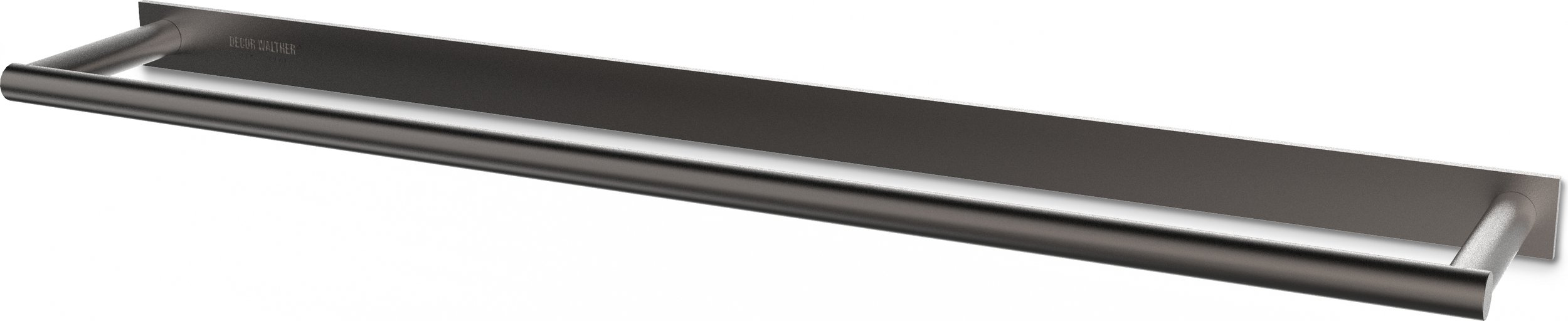 Wieszak reling na ręczniki Mikado Frame 46 cm ciemny metal mat z powłoką PVD