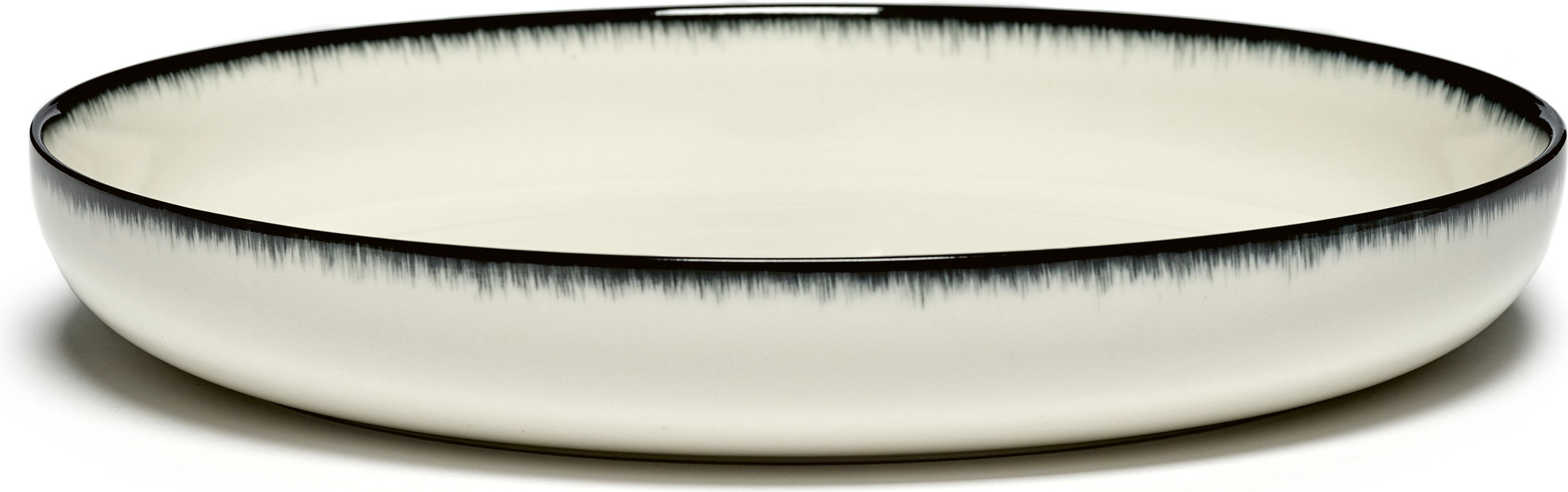 Talerz głęboki Dé A 27 cm czarno-biały