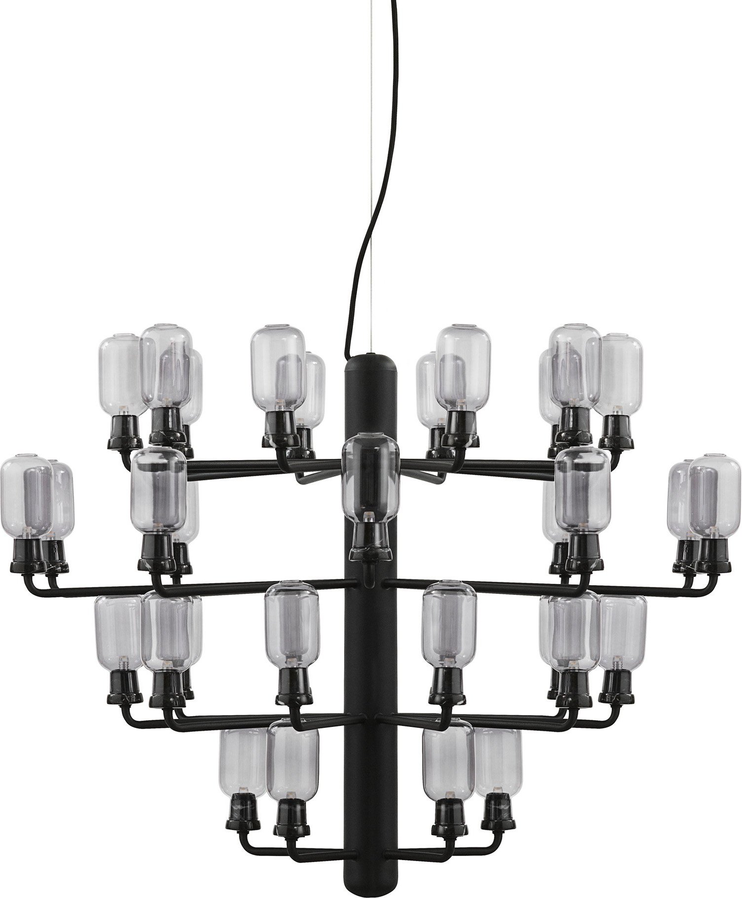 Żyrandol Amp duży czarny