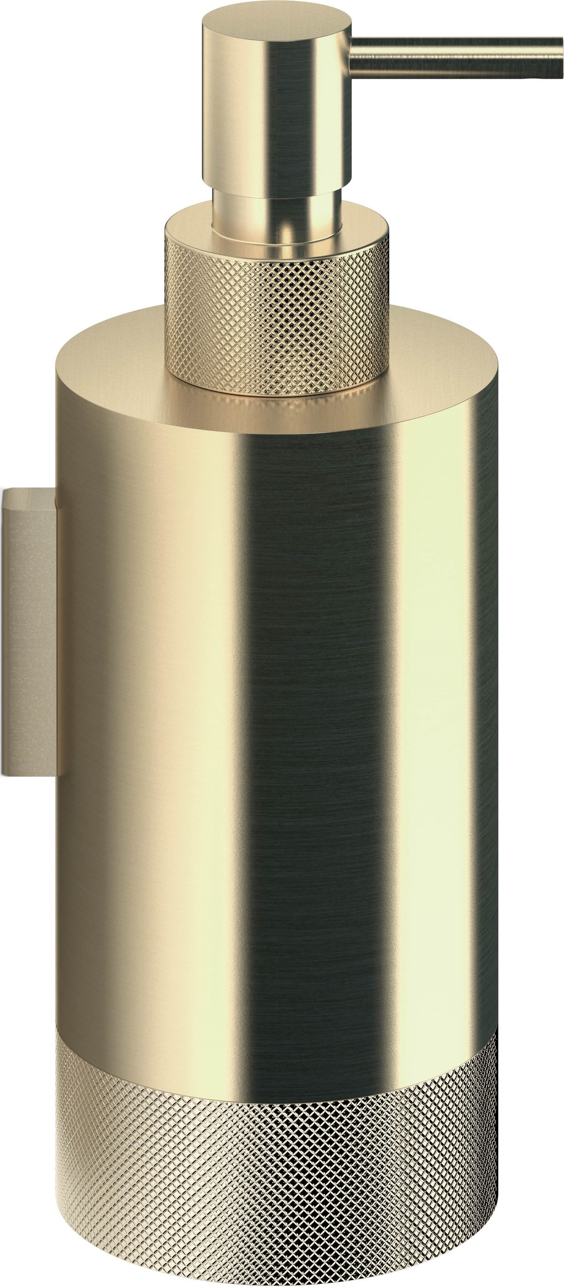 Dozownik do mydła Club złoty mat ścienny