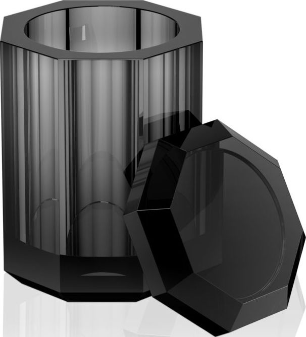 Pojemnik łazienkowy Kristall antracytowy