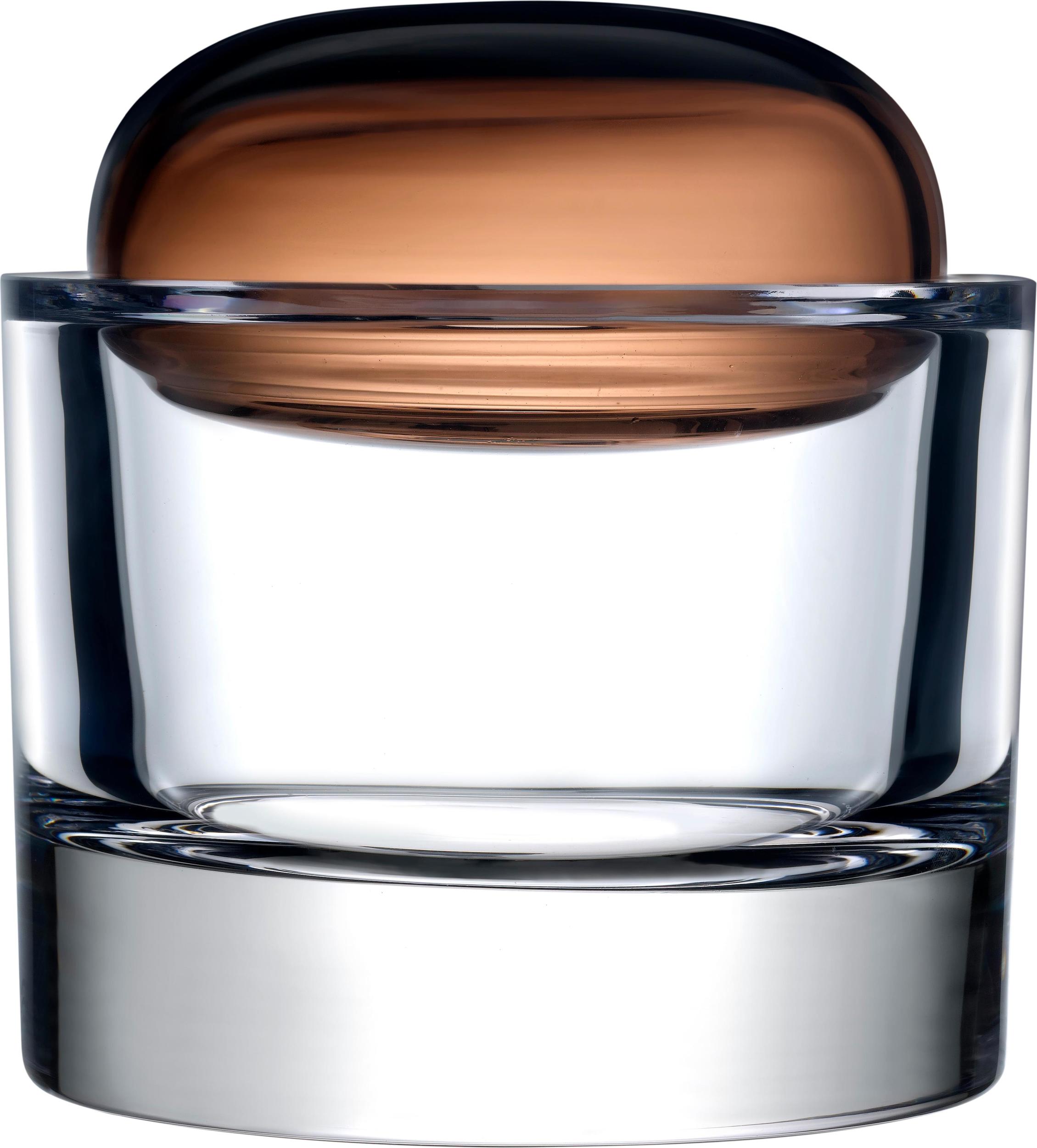 Pojemnik do przechowywania Ecrin L karmelowy z przykrywką