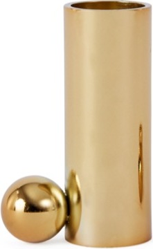 Świecznik na klasyczną świecę Palloa 7 cm mosiądz