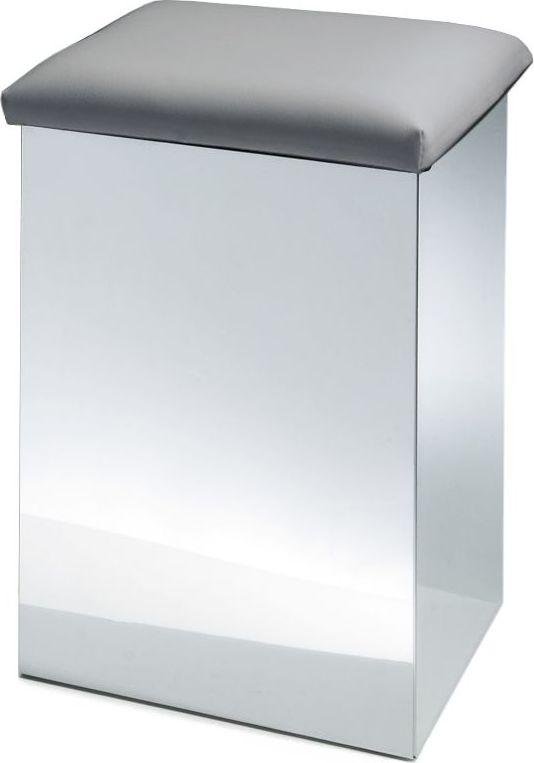 Stołek i pojemnik na pranie Case 50 cm szary