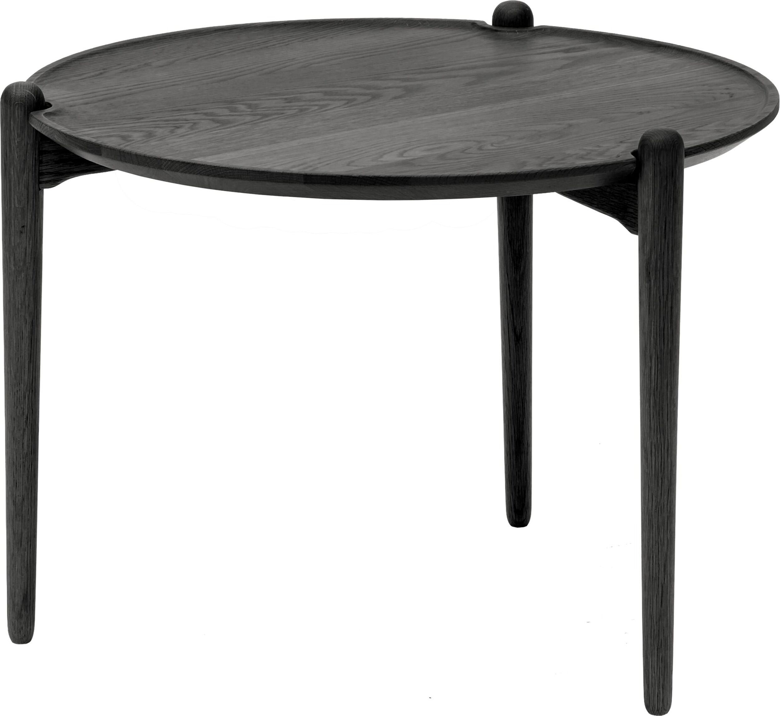 Stolik kawowy Aria okrągły 46 cm czarny