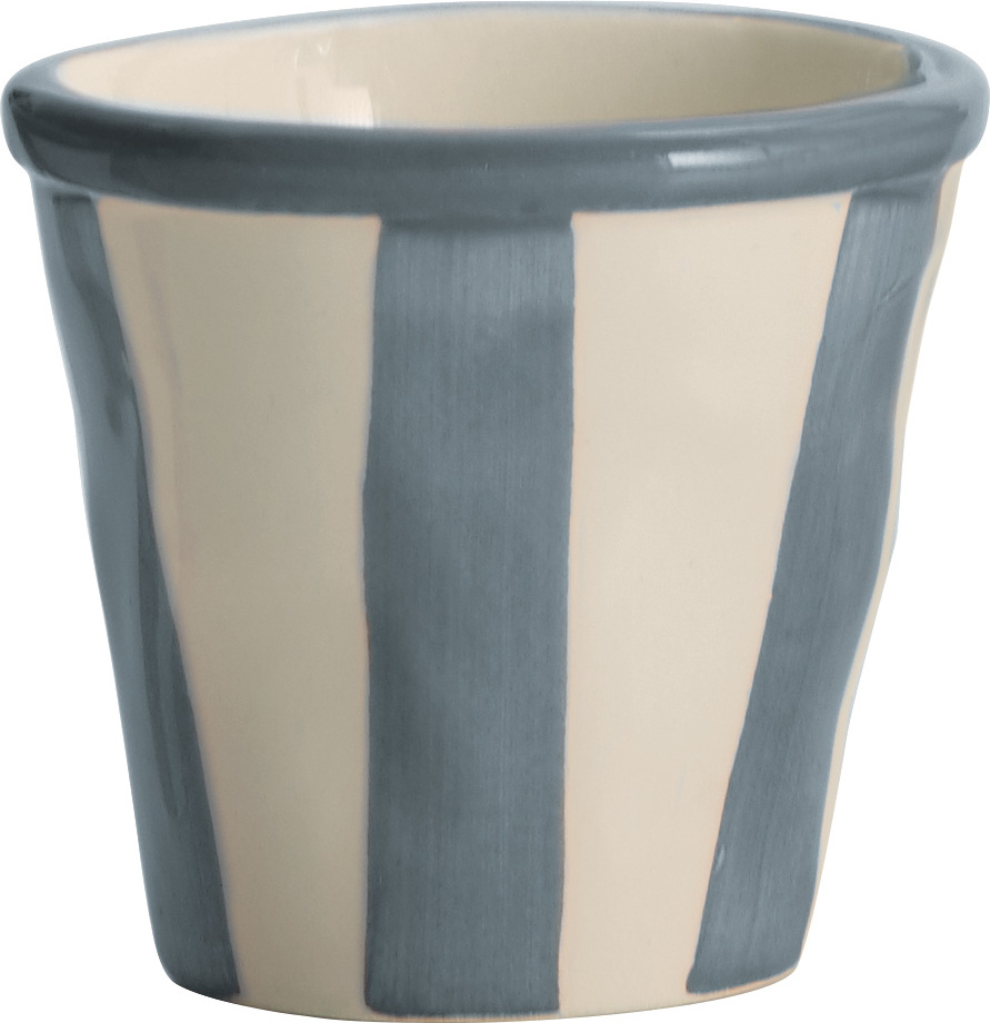 Kubek Lido w paski 70 ml szary