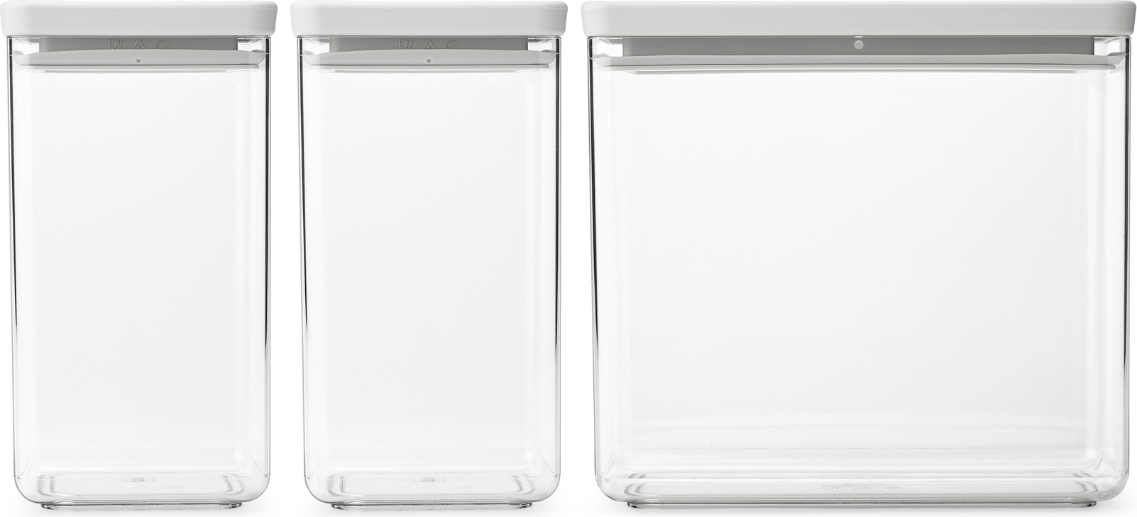 Pojemniki kuchenne Tasty+ jasnoszare 3 szt.