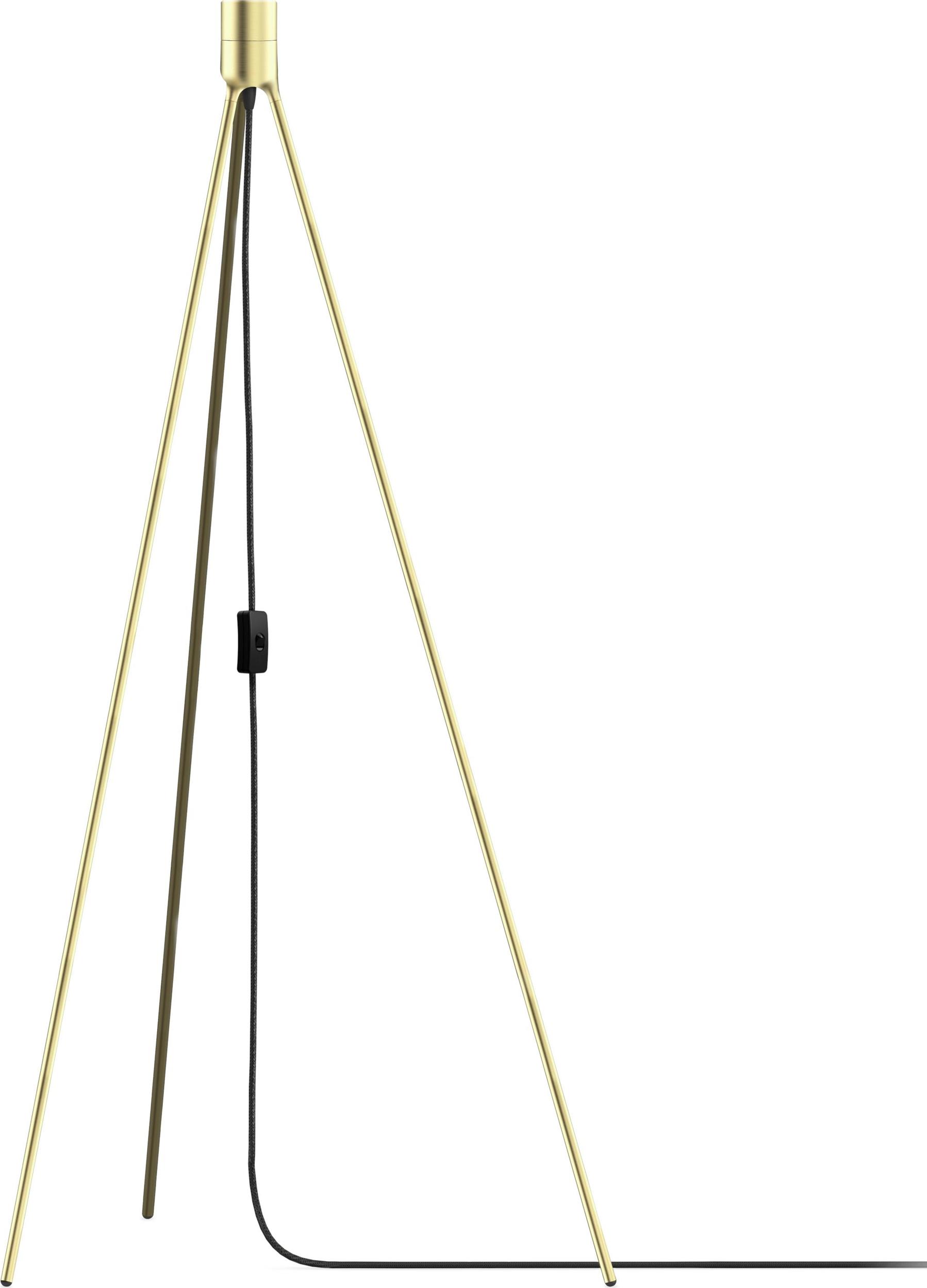 Podstawa podłogowa do abażurów lamp Tripod szczotkowany mosiądz