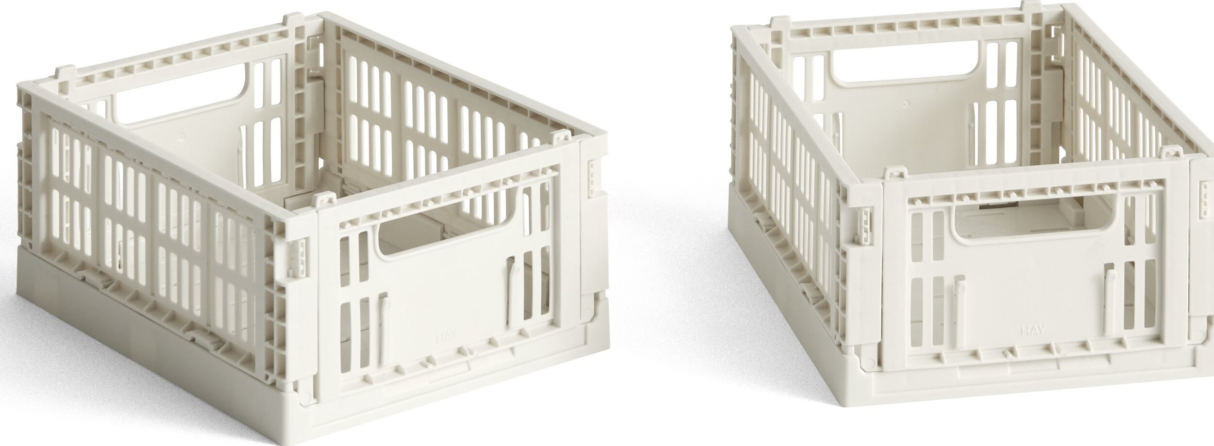 Kosze do przechowywania Hay Colour Crate Mini zgaszona biel 2 szt.