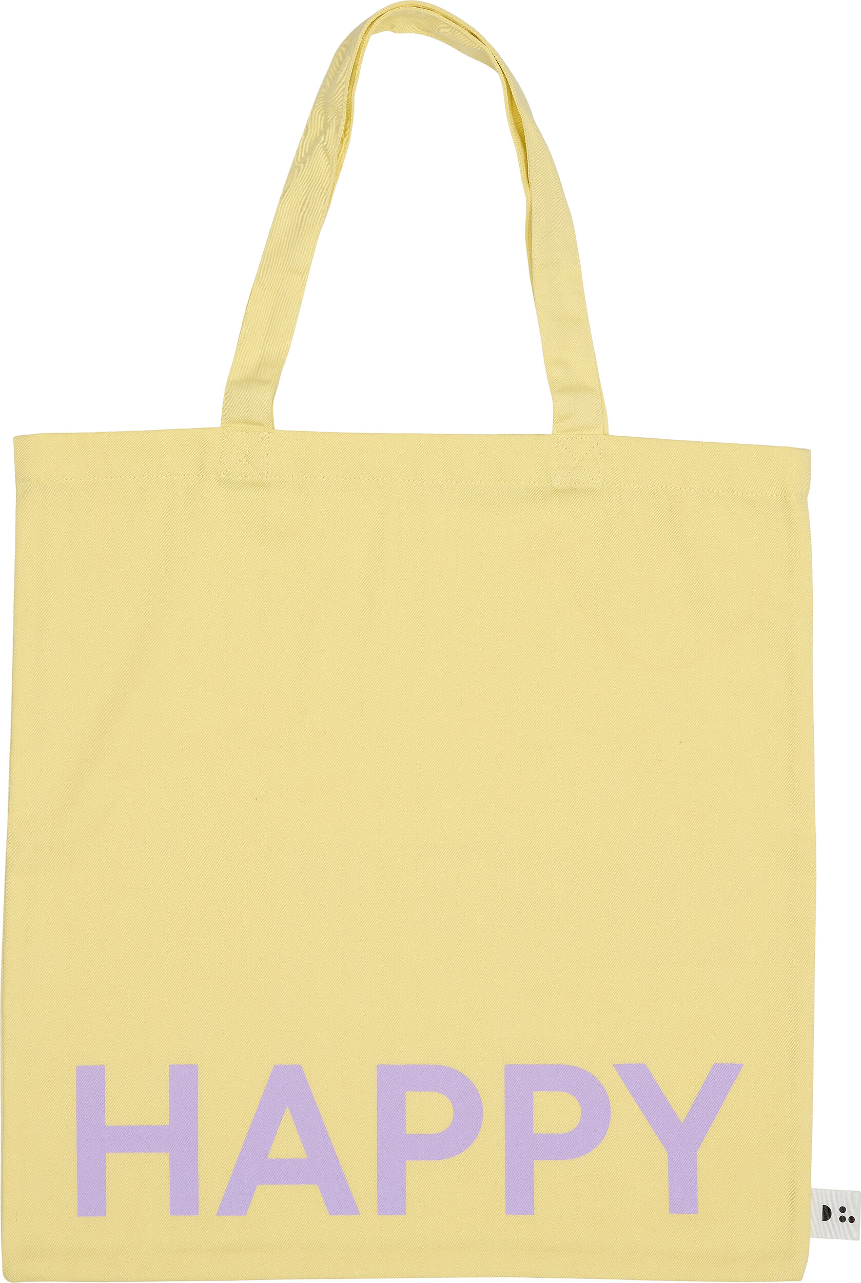 Torba na zakupy Design Letters Happy żółta