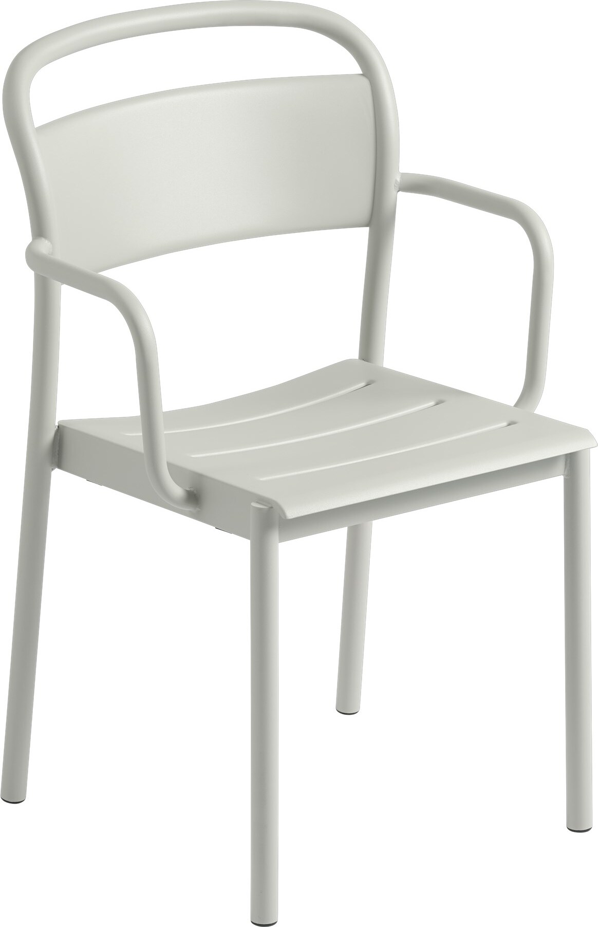 Krzesło ogrodowe Linear szare z podłokietnikami