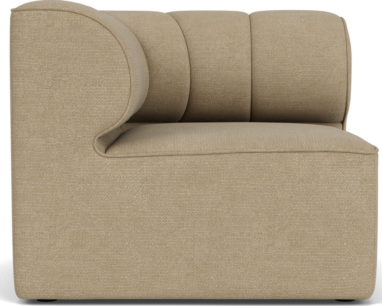 Narożnik lewostronny sofy modułowej Eave Seamline Bouclé 86 x 86 cm beżowy