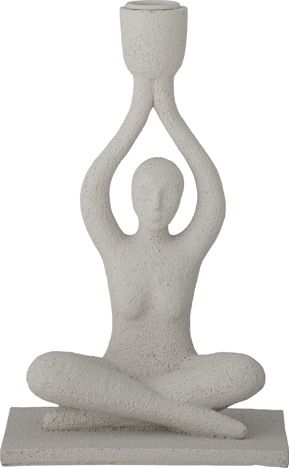 Świecznik na klasyczną świecę Lucie biały