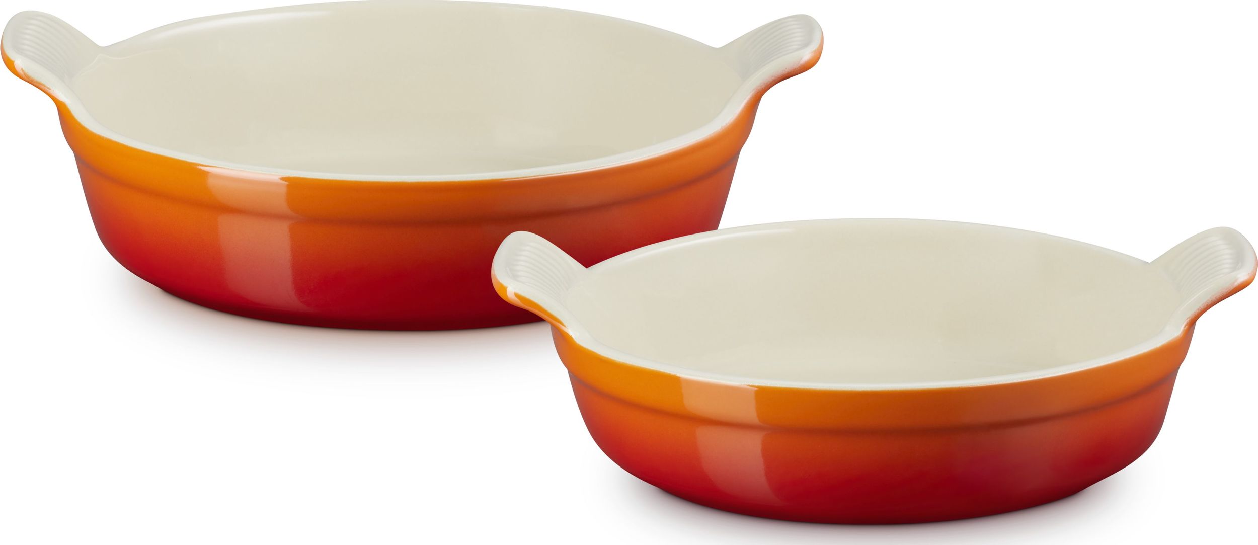 Naczynia do zapiekania Tradition Collection okrągłe płomienny pomarańcz 2 szt.