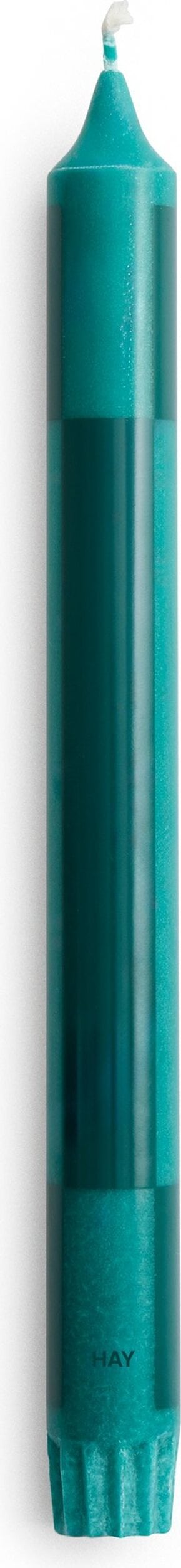 Świeca Hay Pattern szachownica ciemnozielona