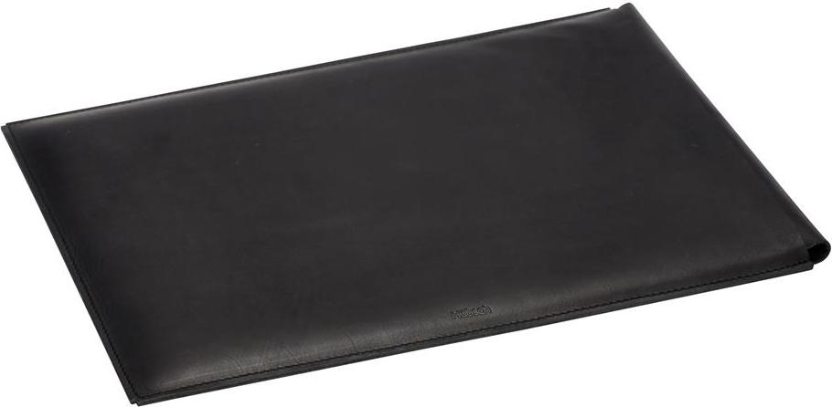 Etui na laptop Hübsch 13" czarne skóra naturalna