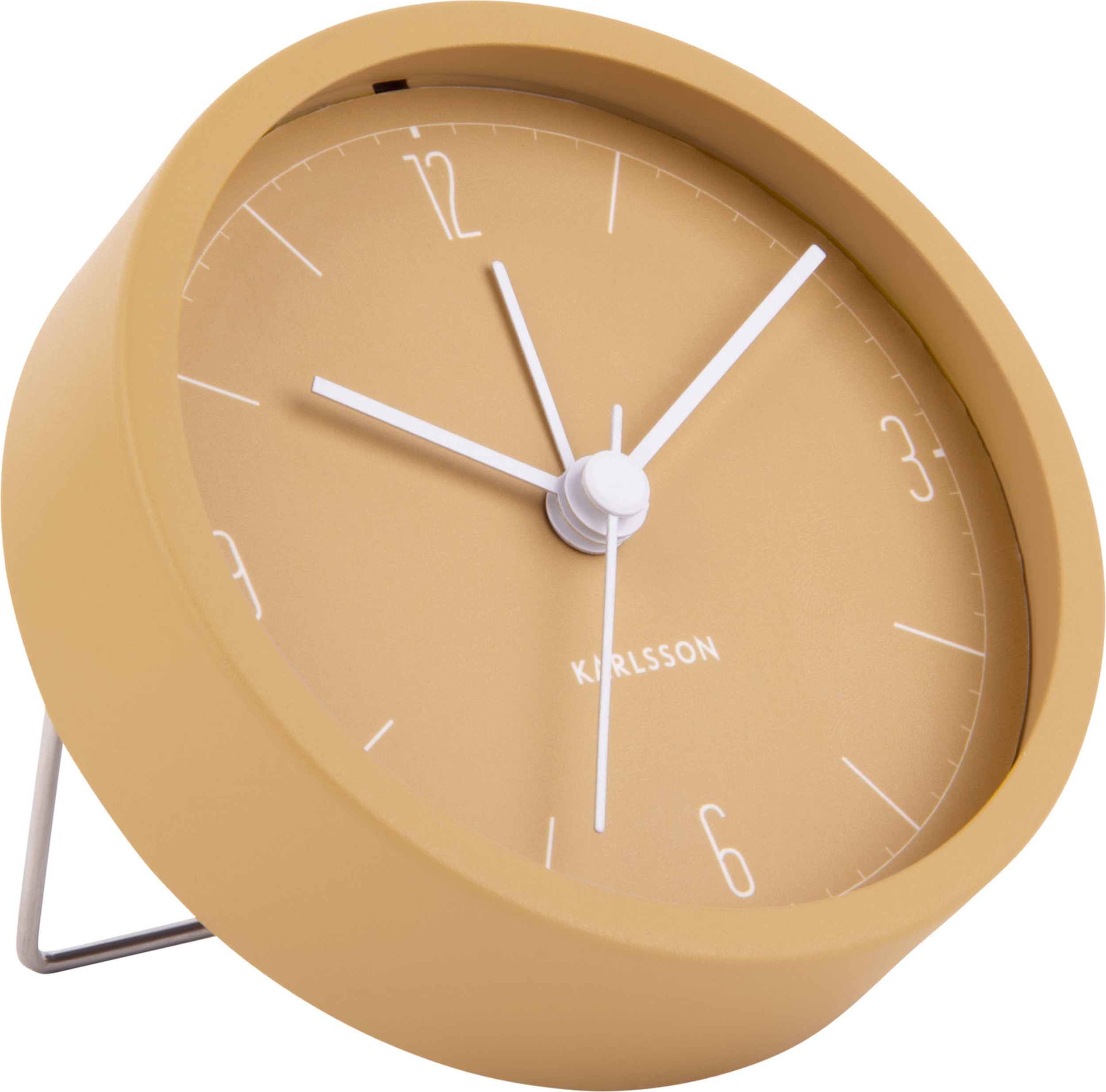 Budzik Numbers & Lines żółty