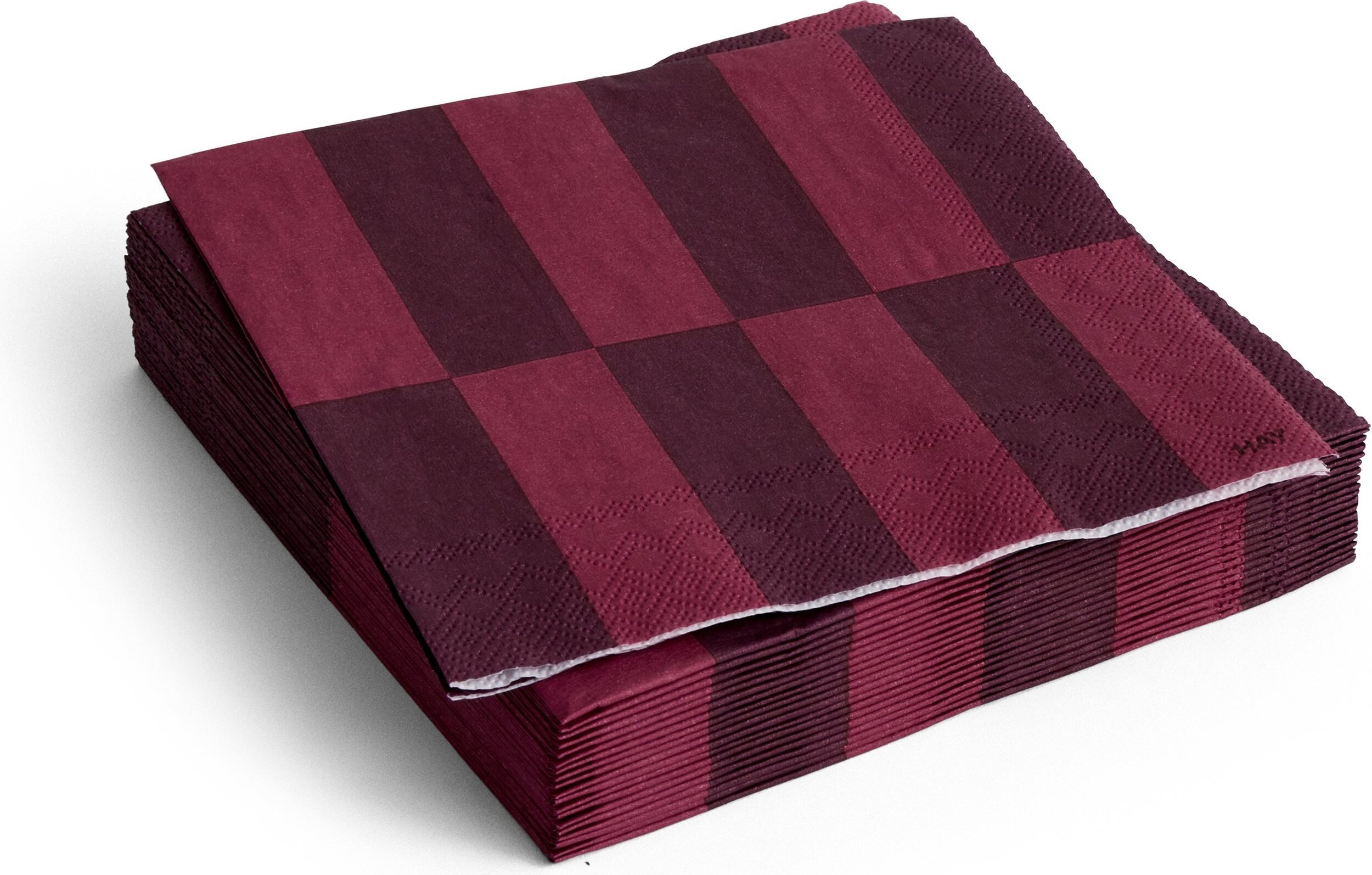 Serwetki papierowe Hay Pattern 25 x 25 cm bordowa szachownica 20 szt.