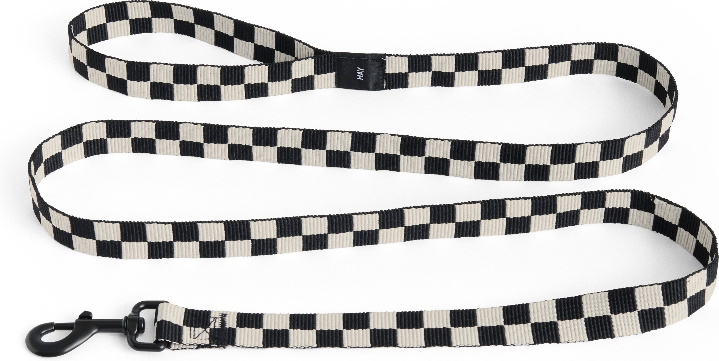 Smycz dla psa Hay Check czarno-biała