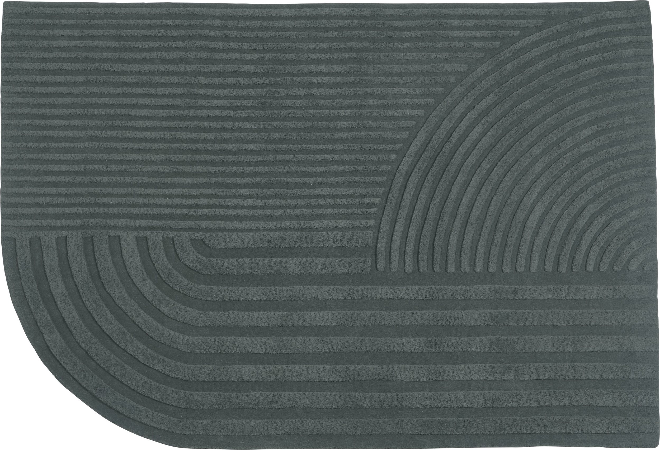 Dywan Relevo 170 x 240 cm ciemnozielony