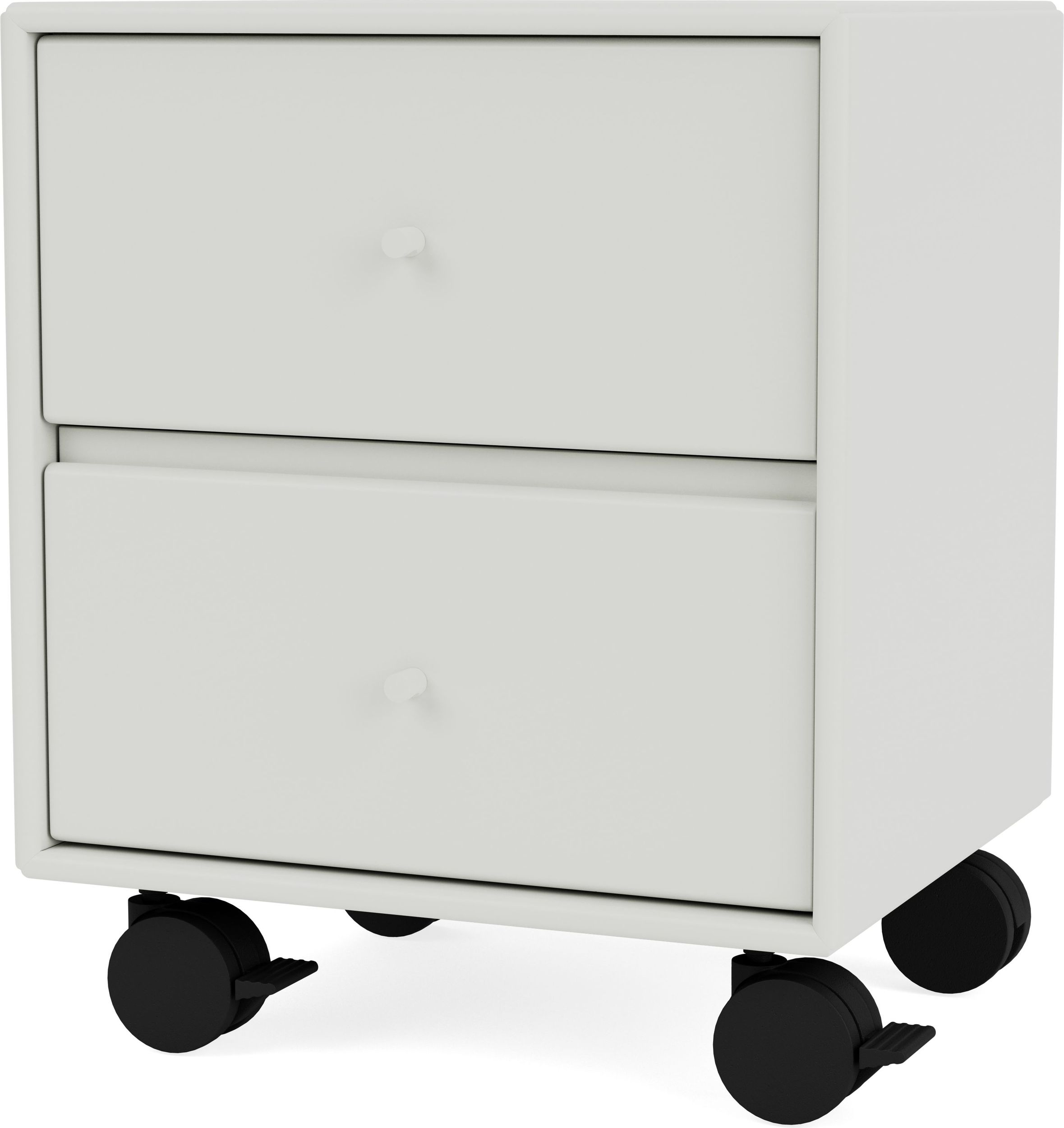 Szafka nocna Drift jasnoszara na kółkach