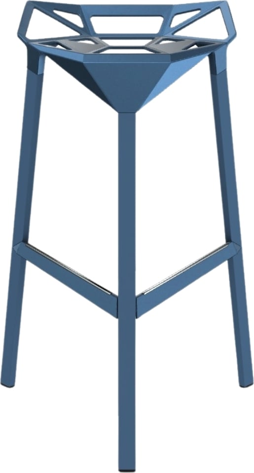 Stołek barowy Stool_One 84 cm niebieski