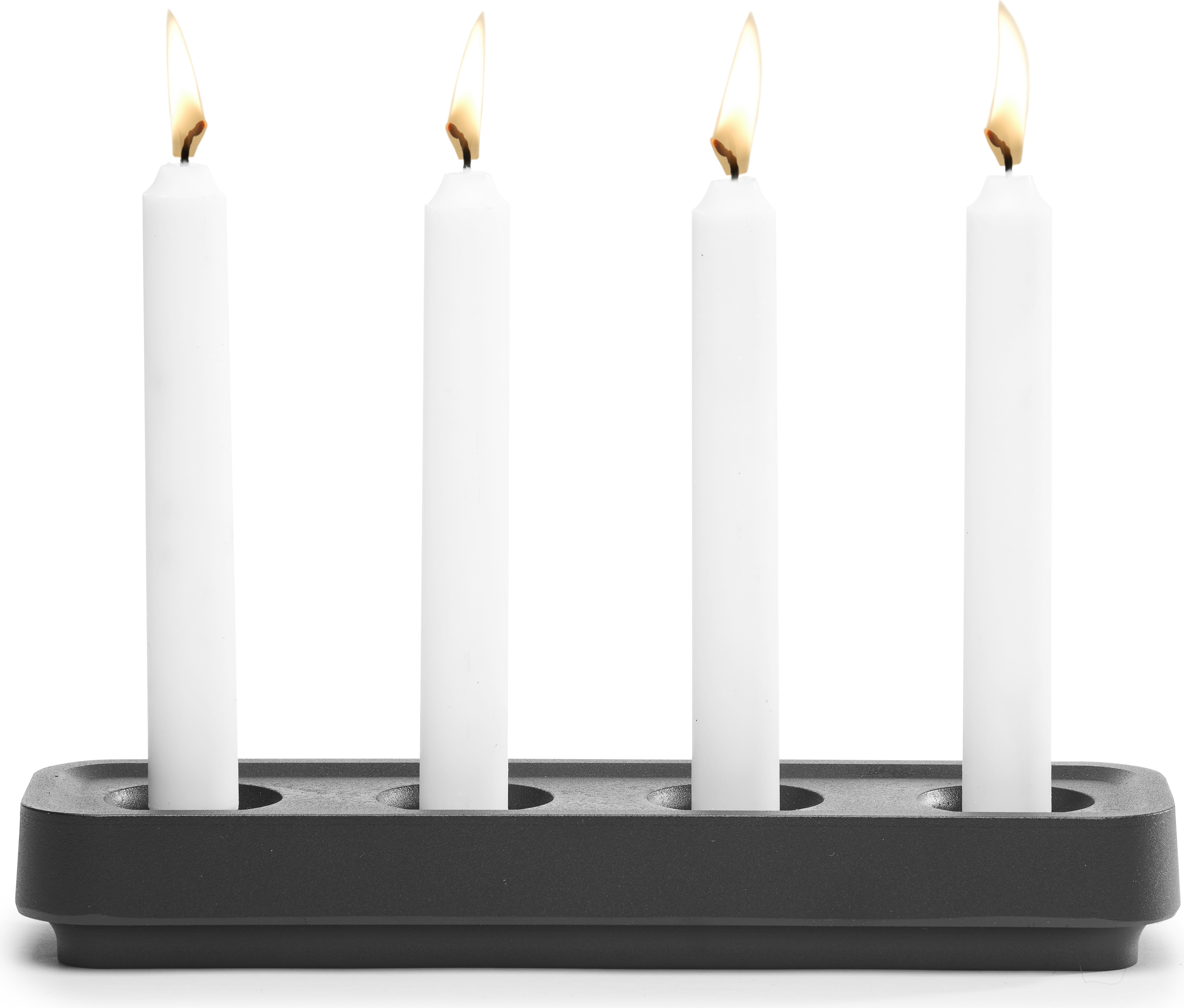 Świecznik Stumpastaken Long czarne aluminium