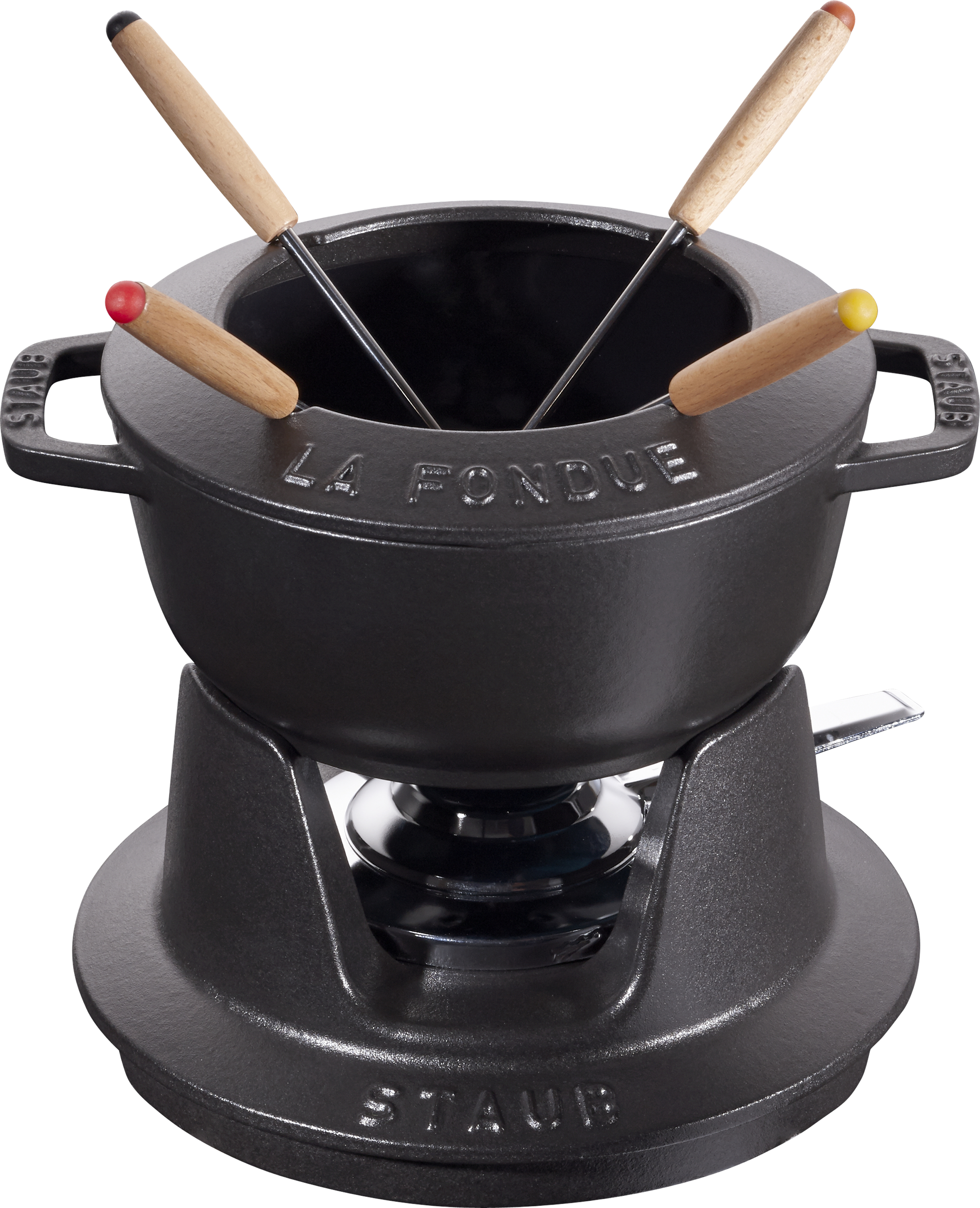 Zestaw do fondue Staub 16 cm czarny 8 el.