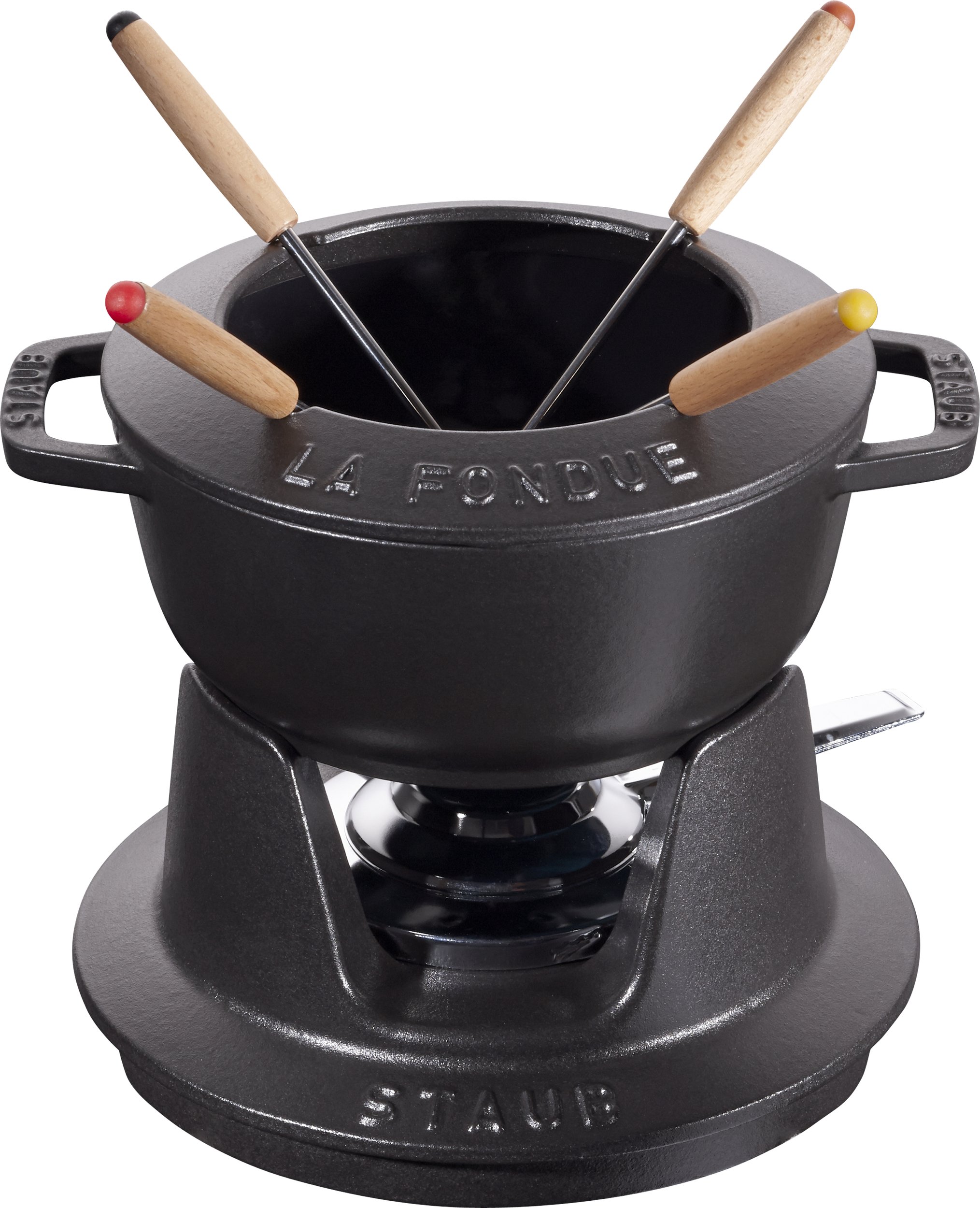 Zestaw do fondue Staub 16 cm czarny 8 el.