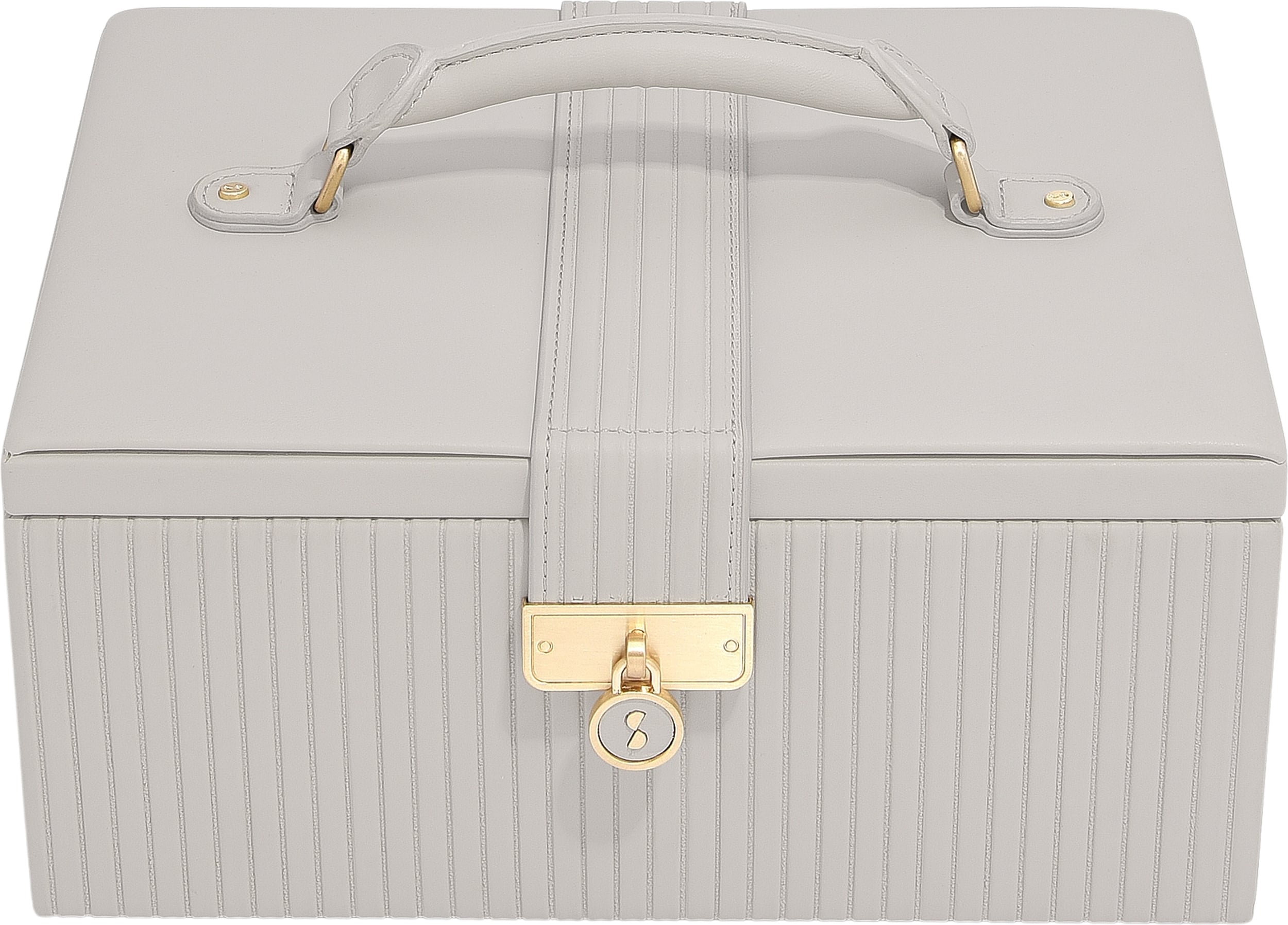 Szkatułka na biżuterię Stackers beżowa z uchwytem