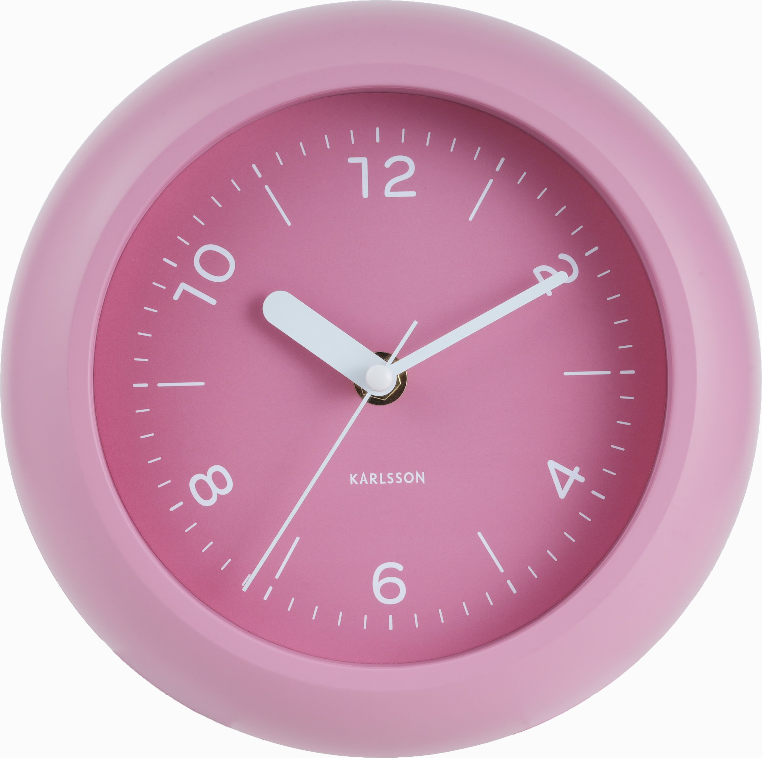 Zegar ścienny Slope różowy