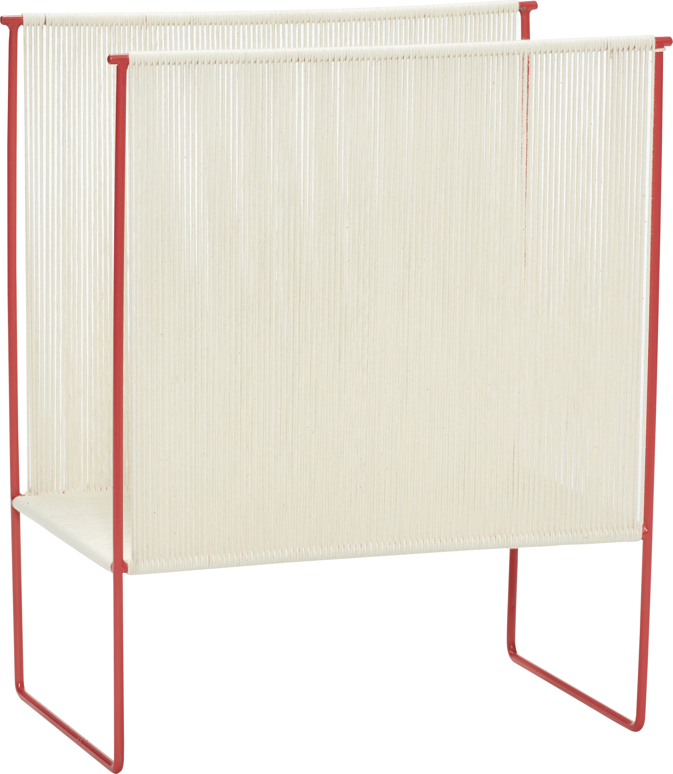 Stojak na gazety Hübsch z czerwoną ramą