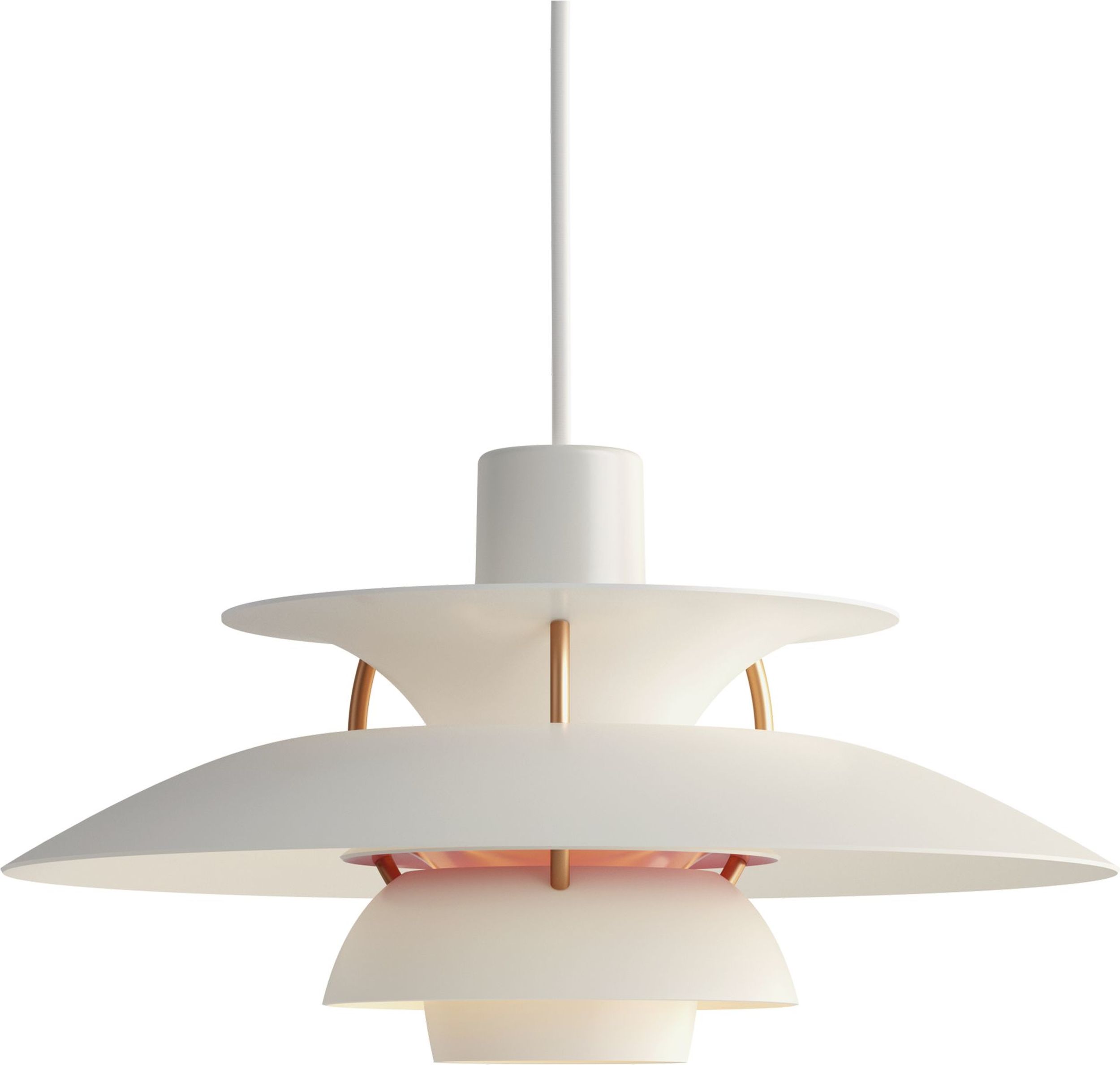 Lampa wisząca PH 5 Mini biało-złota