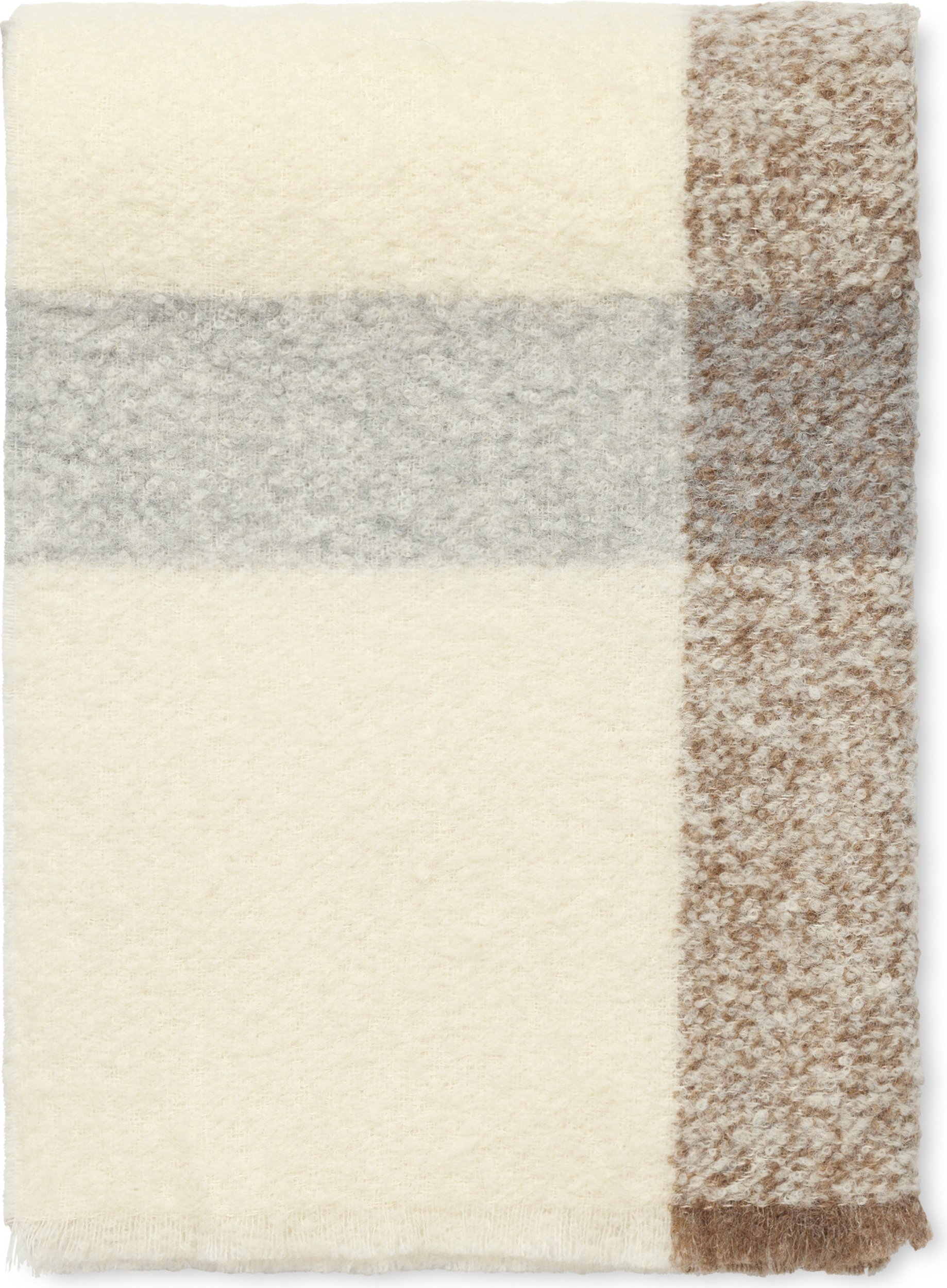 Koc Lava 130 x 190 cm beżowo-szary