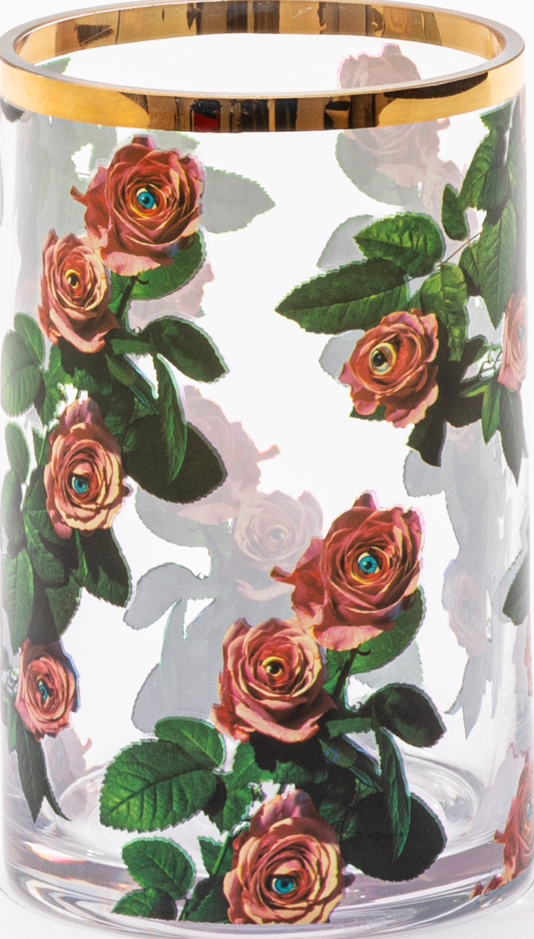 Wazon Toiletpaper Roses cylinder 14 cm