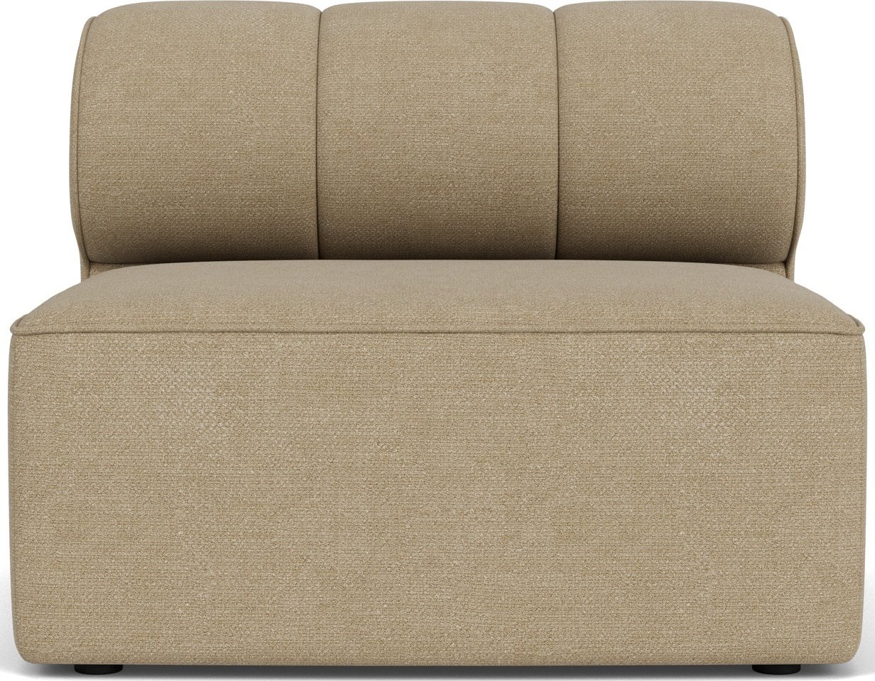 Element środkowy sofy modułowej Eave Seamline Bouclé 86 x 86 cm beżowy