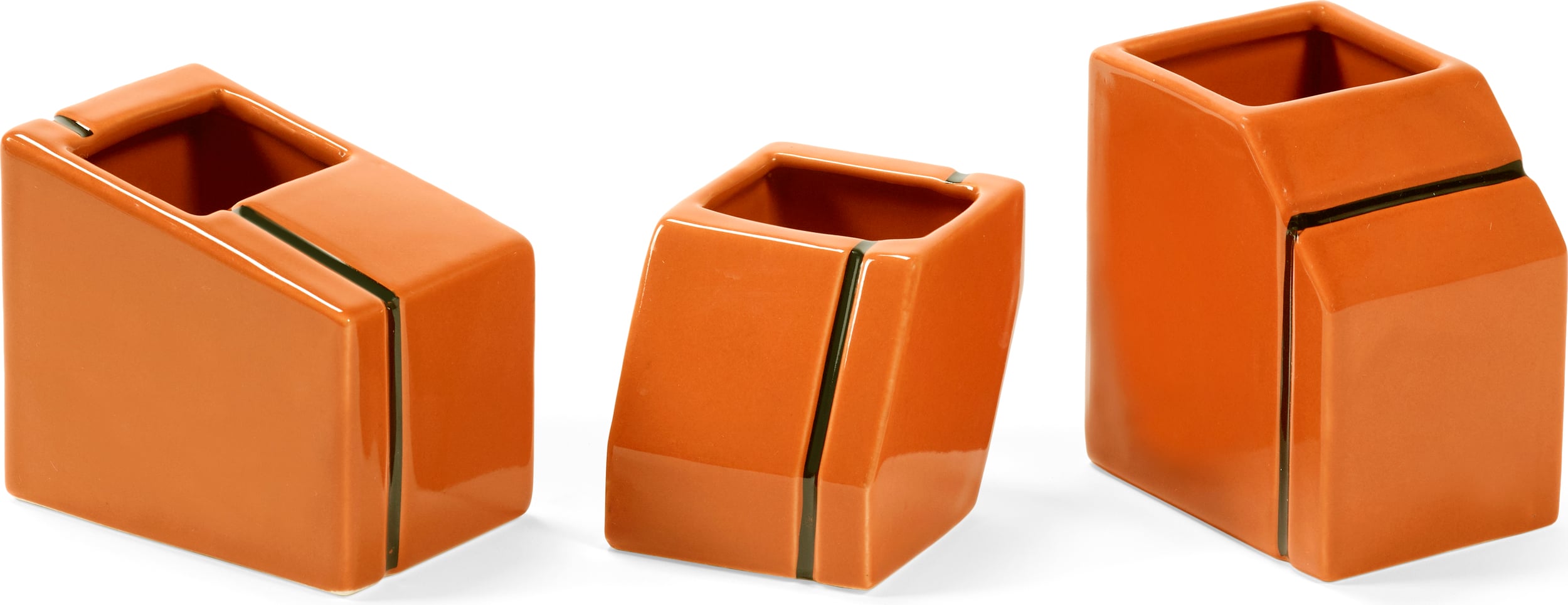 Wazony dekoracyjne Silos pomarańczowe 3 szt.