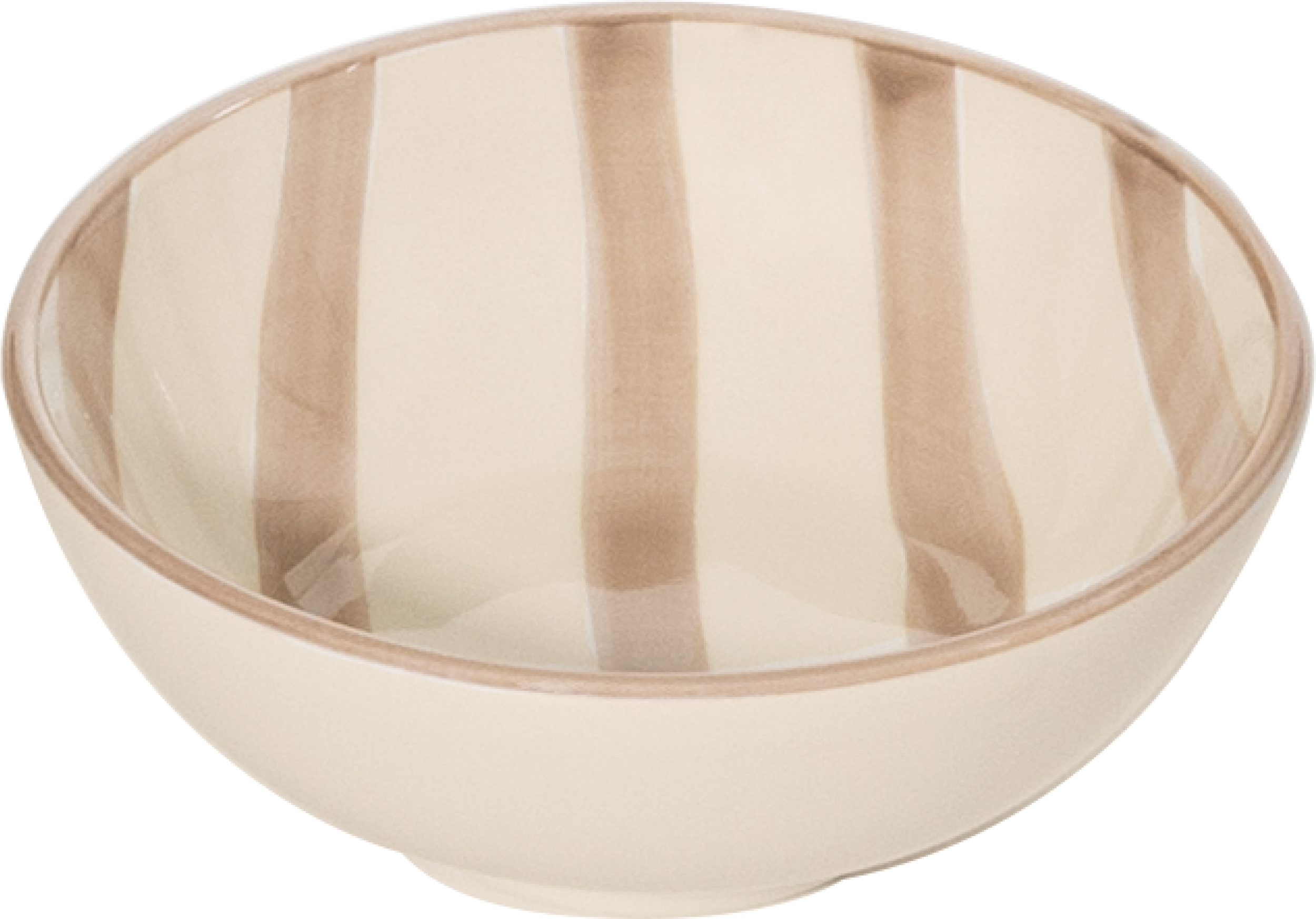 Miseczka Lido w paski 13 cm piaskowa