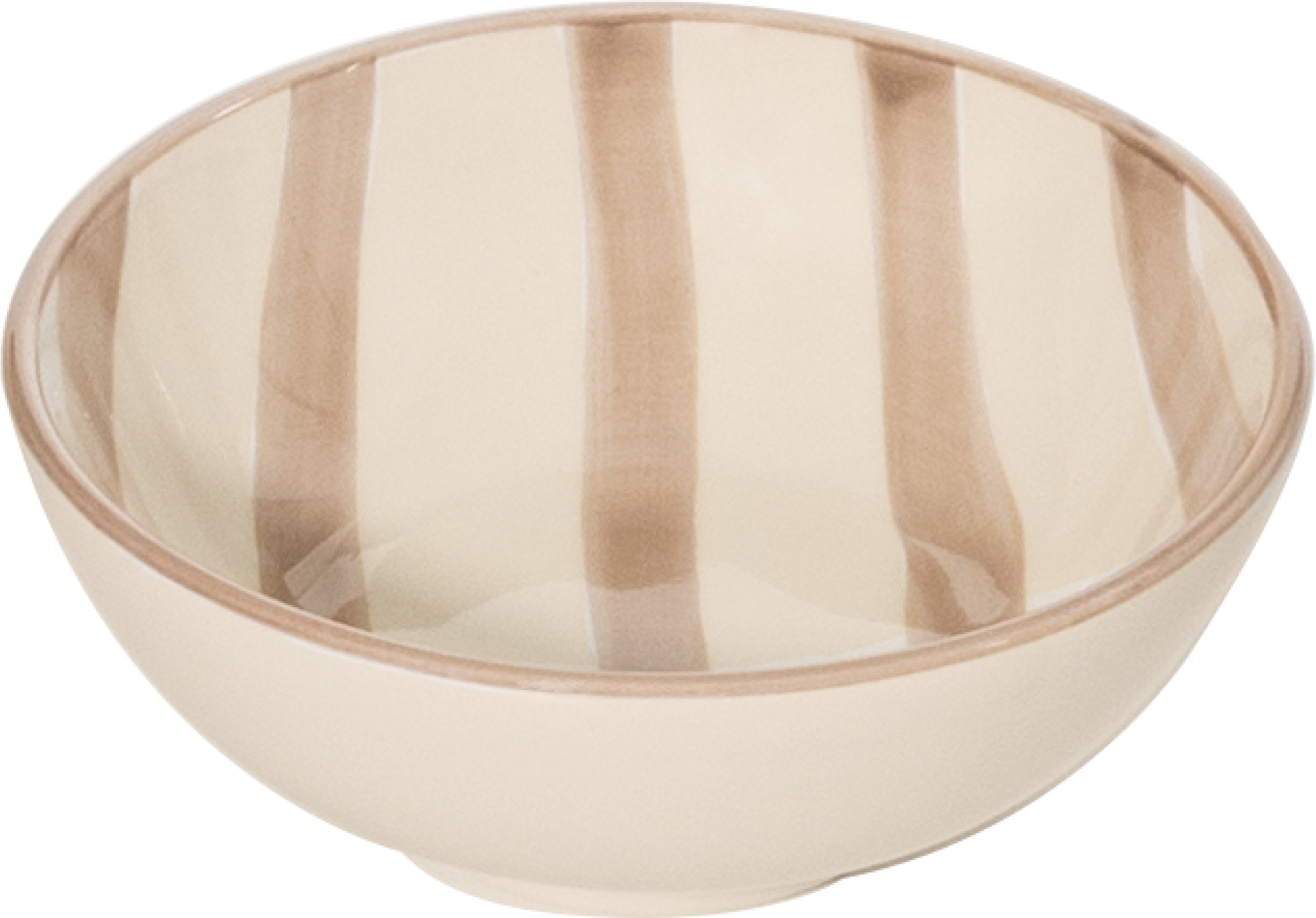 Miseczka Lido w paski 13 cm piaskowa