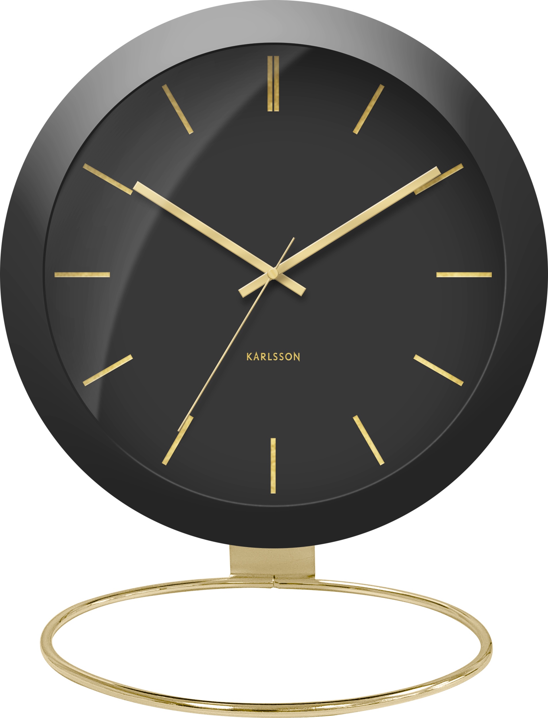 Zegar stołowy Globe czarny