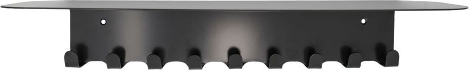 Wieszak listwa z półką Book czarny