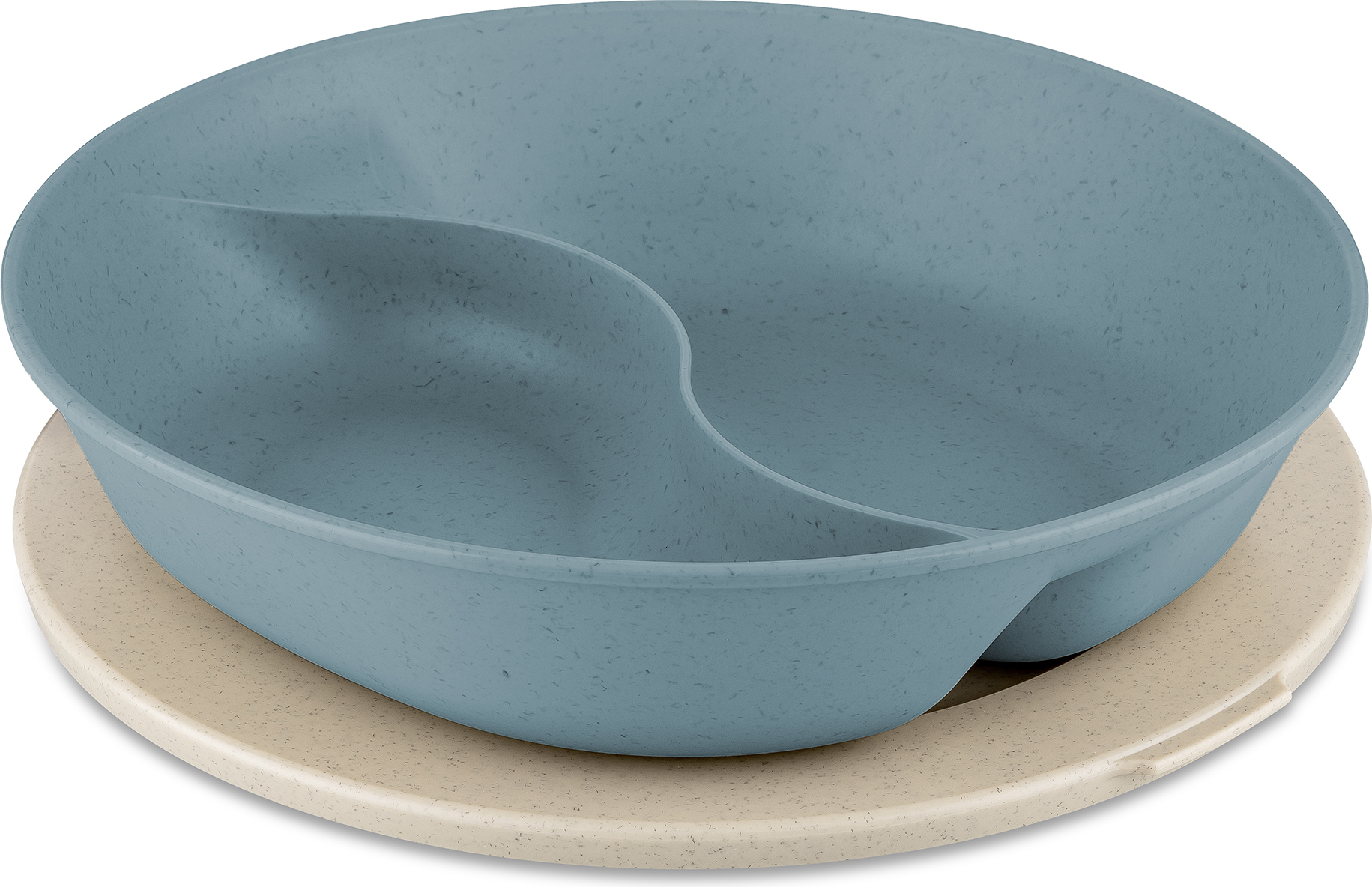 Miska Connect Separee Organic Nature błękitna z przykrywką