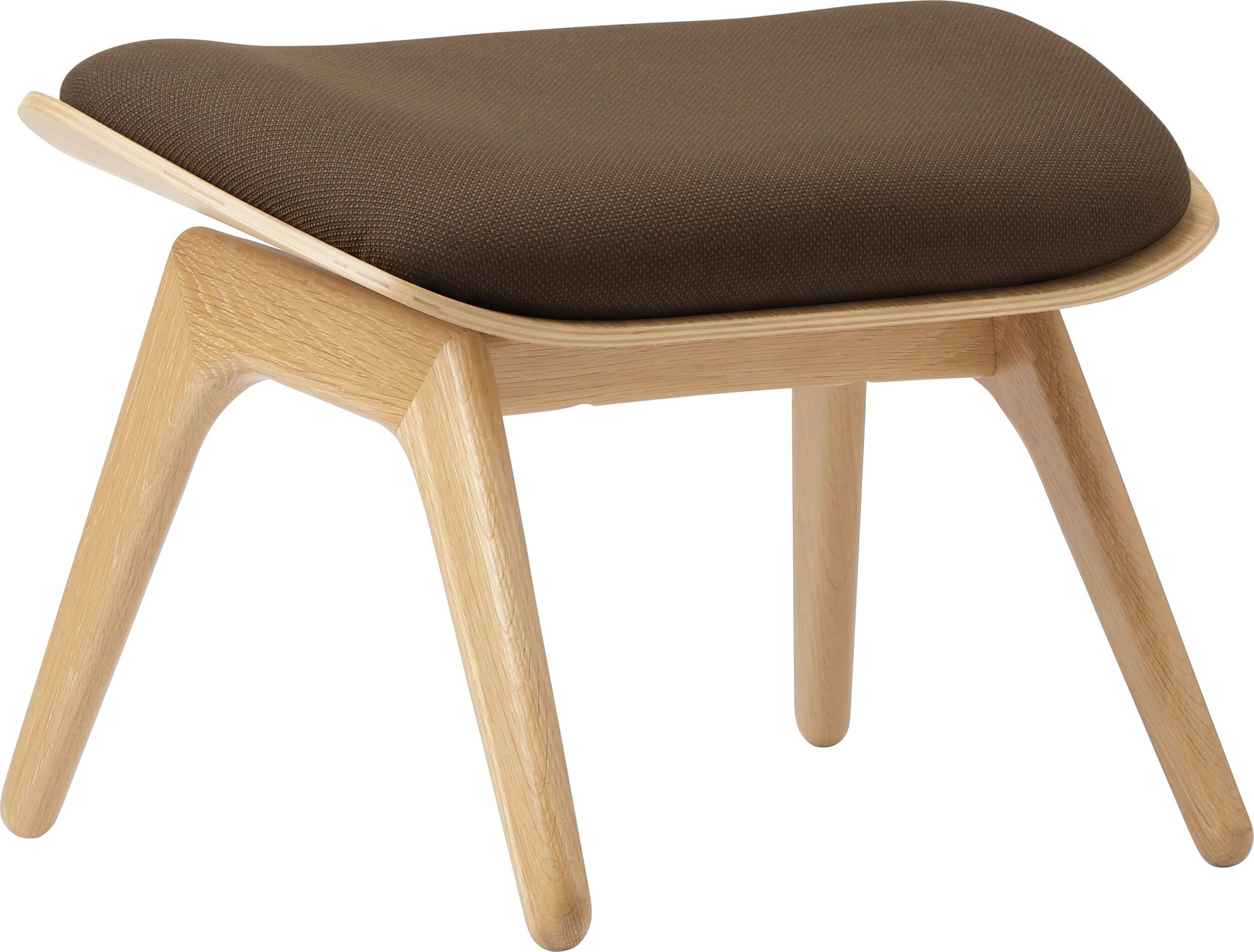 Podnóżek The Reader ciemnobrązowy na dębowych nogach