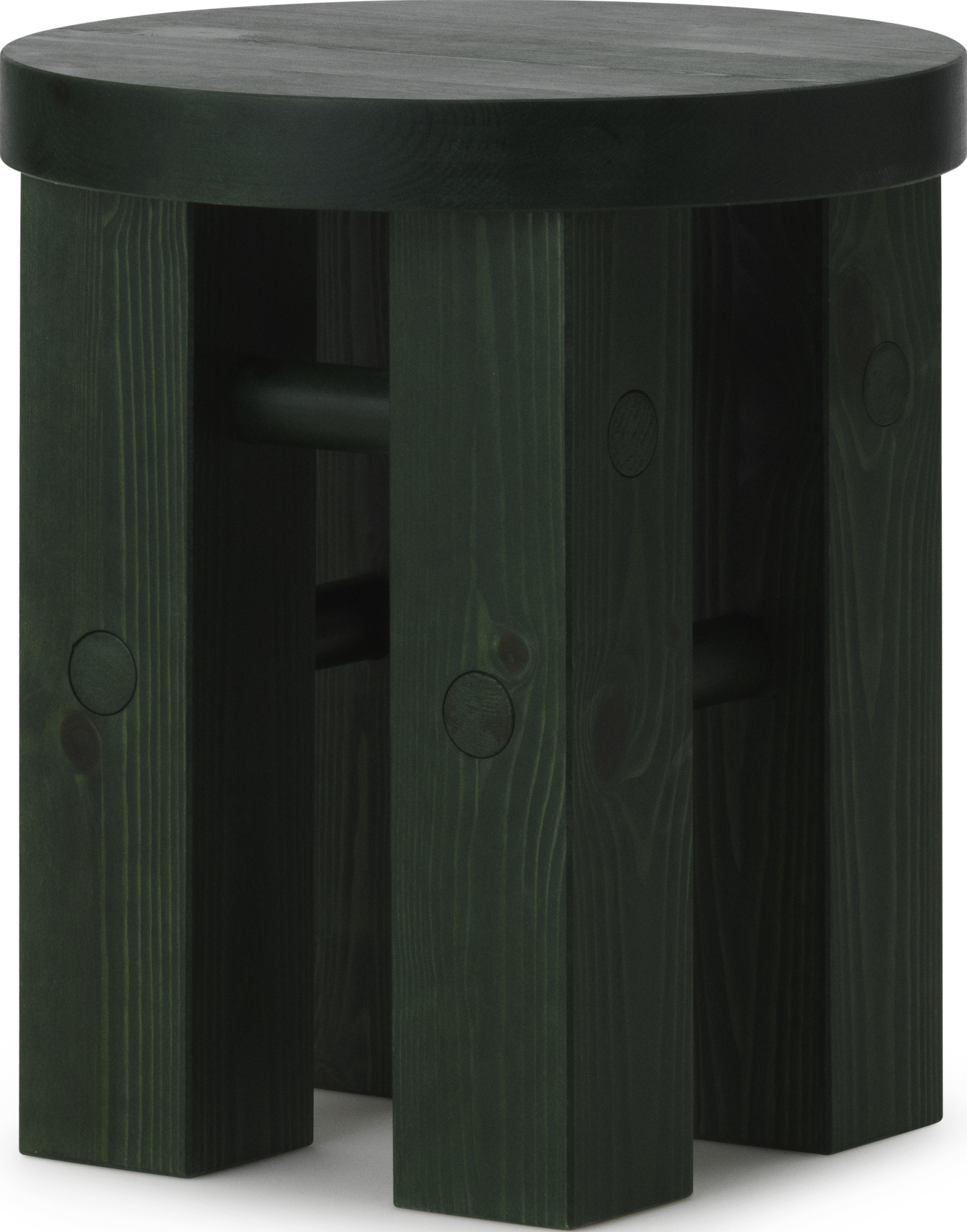 Stołek Fyr 45 cm ciemnozielony