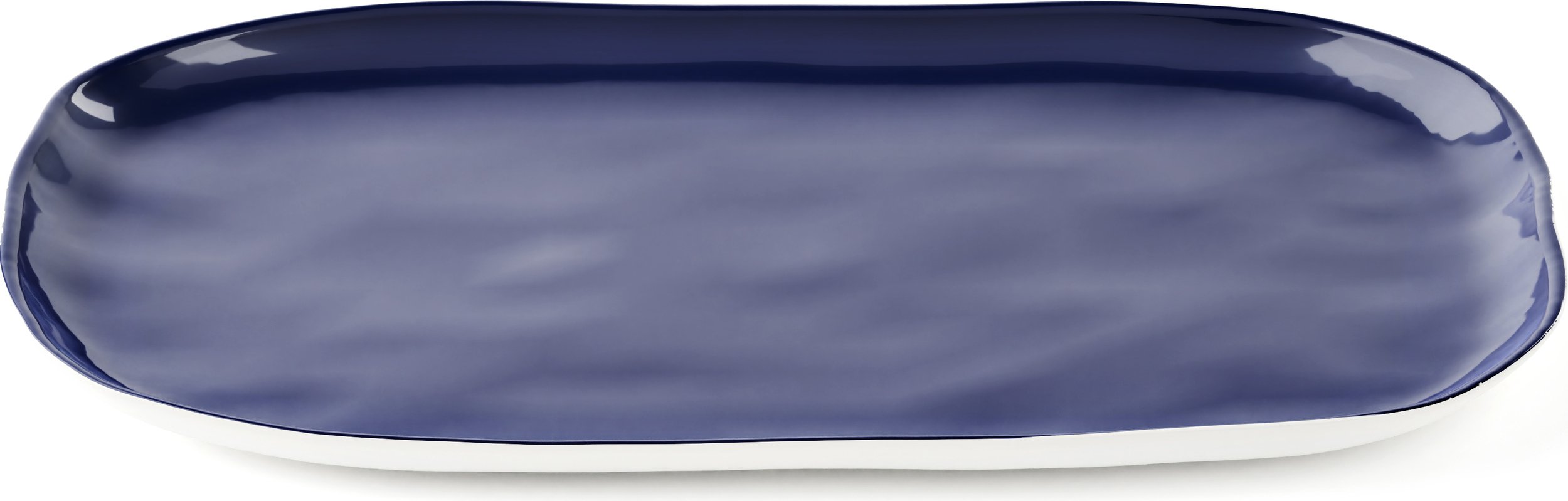 Taca do serwowania Riviera owalna 26 cm biało-granatowa