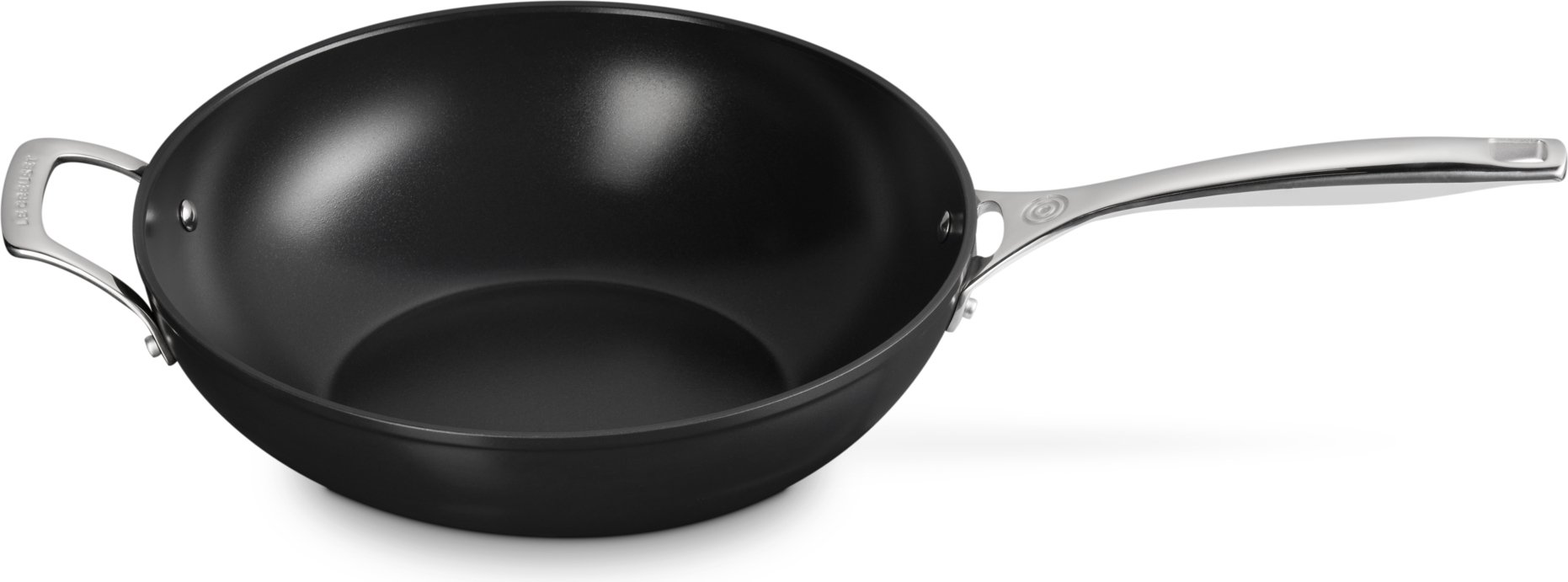 Wok Le Creuset 30 cm z powłoką ceramiczną z uchwytami