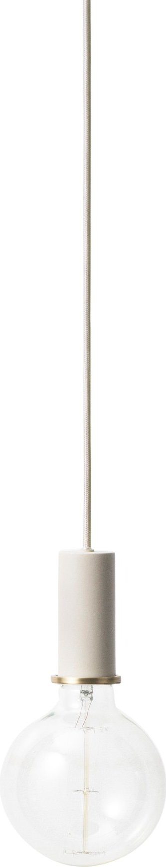 Lampa wisząca Socket Pendant mała jasnoszara