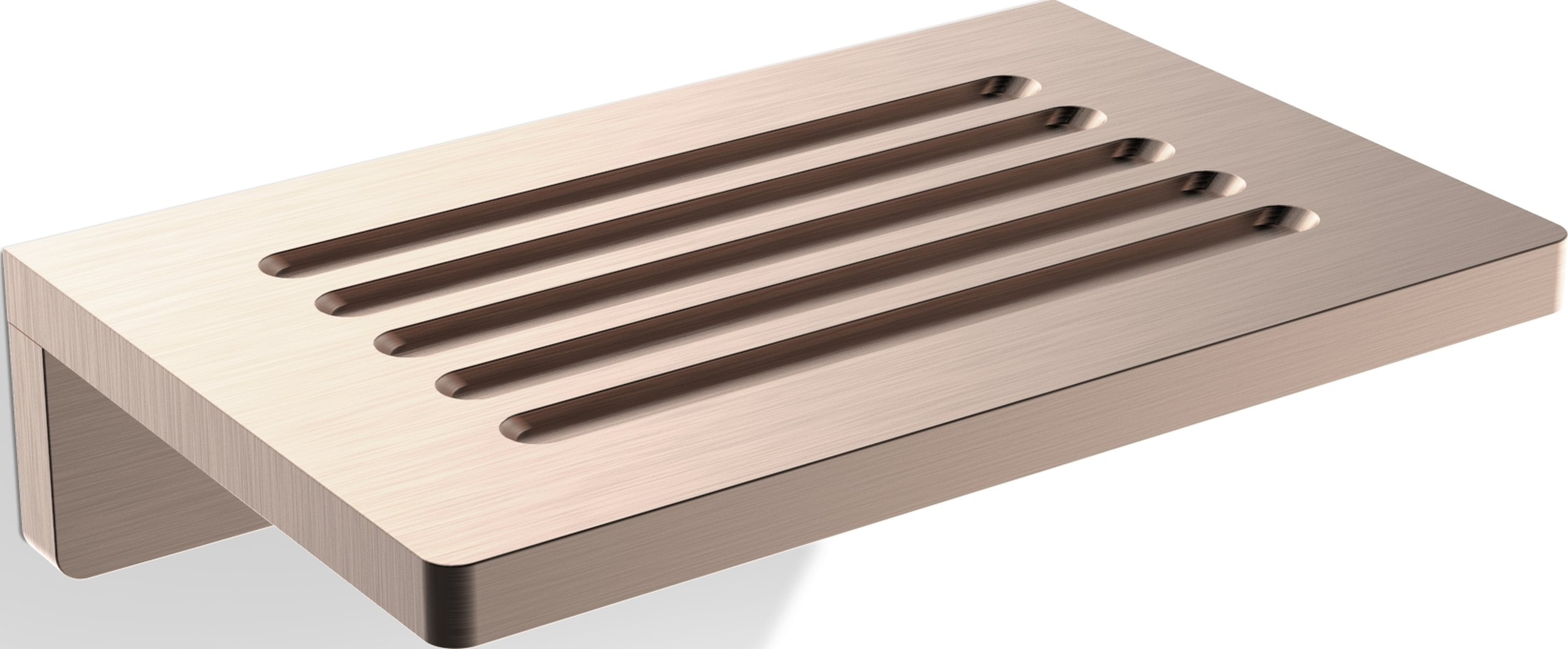 Mydelniczka Club prosta miedziana ścienna z powłoką PVD